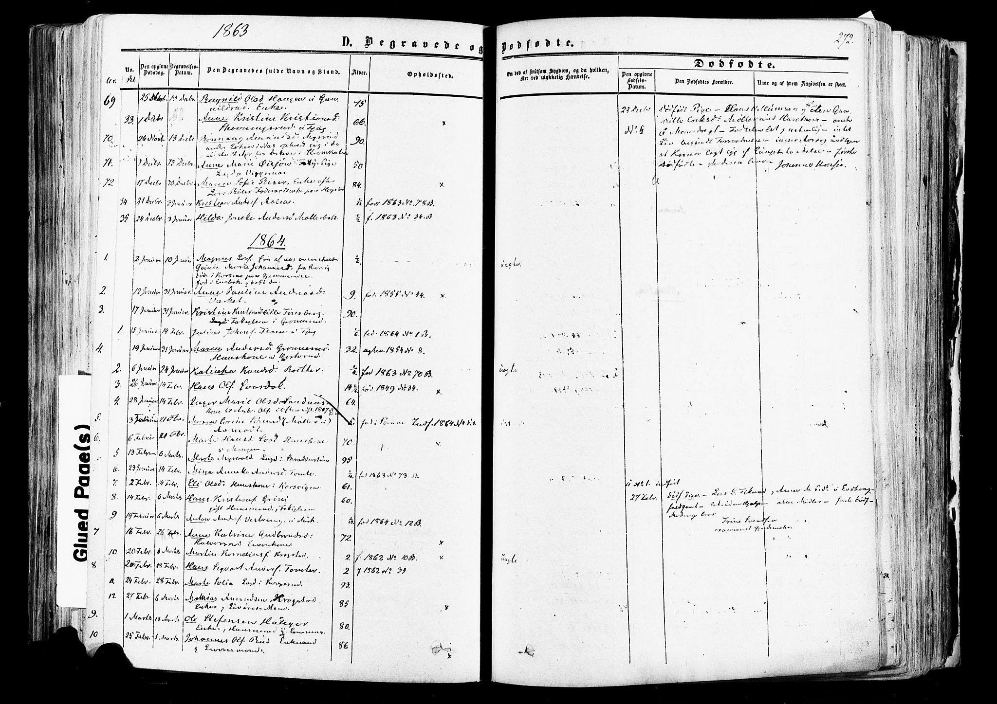 Aurskog prestekontor Kirkebøker, SAO/A-10304a/F/Fa/L0007: Parish register (official) no. I 7, 1854-1877, p. 272