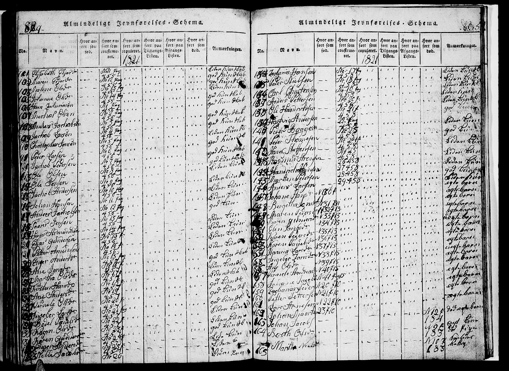 Ministerialprotokoller, klokkerbøker og fødselsregistre - Nordland, AV/SAT-A-1459/853/L0773: Parish register (copy) no. 853C01, 1821-1859, p. 824-825