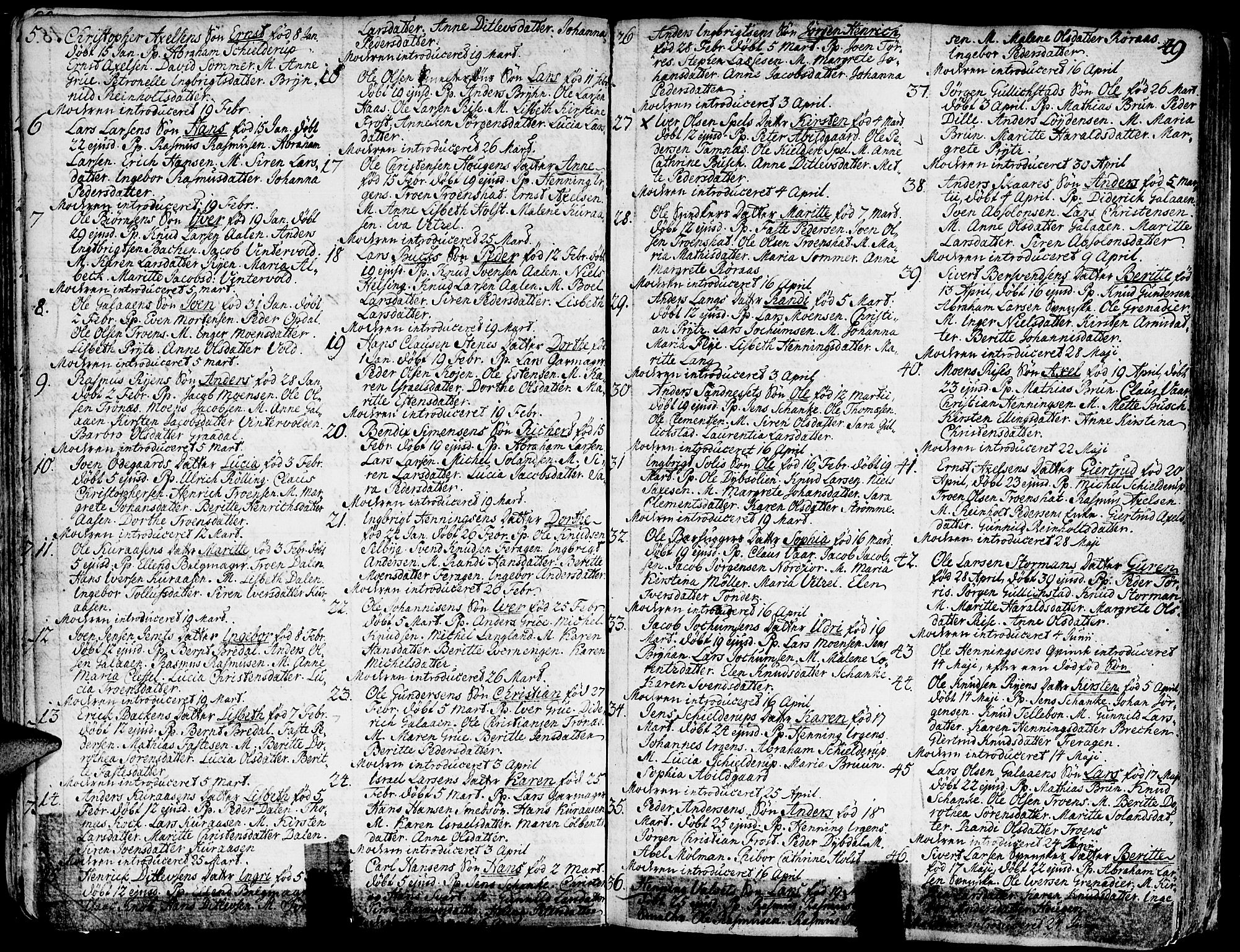 Ministerialprotokoller, klokkerbøker og fødselsregistre - Sør-Trøndelag, SAT/A-1456/681/L0925: Parish register (official) no. 681A03, 1727-1766, p. 49
