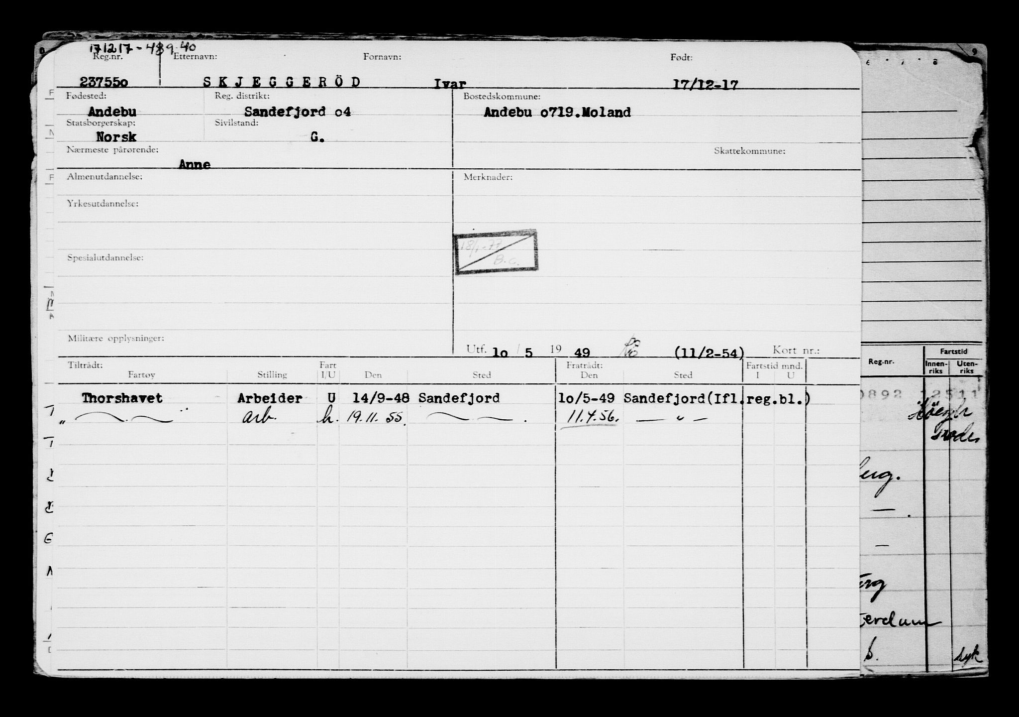 Direktoratet for sjømenn, AV/RA-S-3545/G/Gb/L0154: Hovedkort, 1917-1918, p. 52