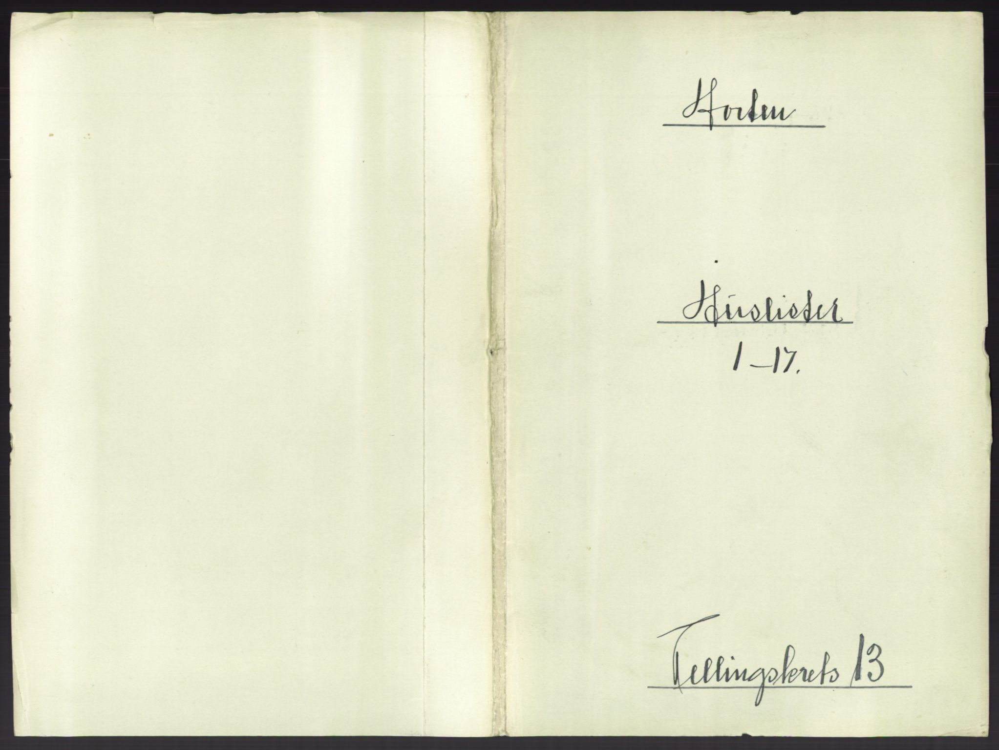 RA, 1891 census for 0703 Horten, 1891, p. 1493