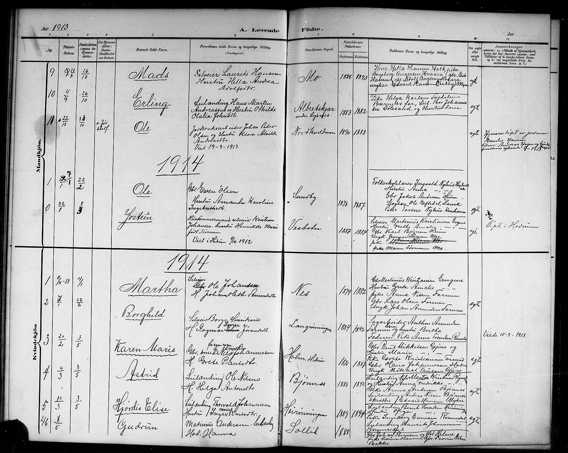 Hedrum kirkebøker, AV/SAKO-A-344/G/Gb/L0001: Parish register (copy) no. II 1, 1902-1920