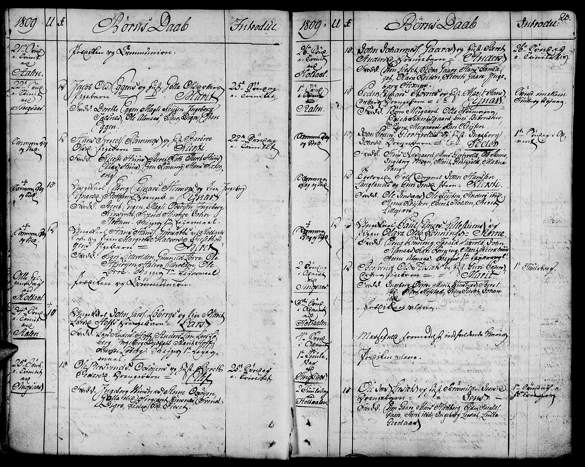 Ministerialprotokoller, klokkerbøker og fødselsregistre - Sør-Trøndelag, SAT/A-1456/685/L0953: Parish register (official) no. 685A02, 1805-1816, p. 23