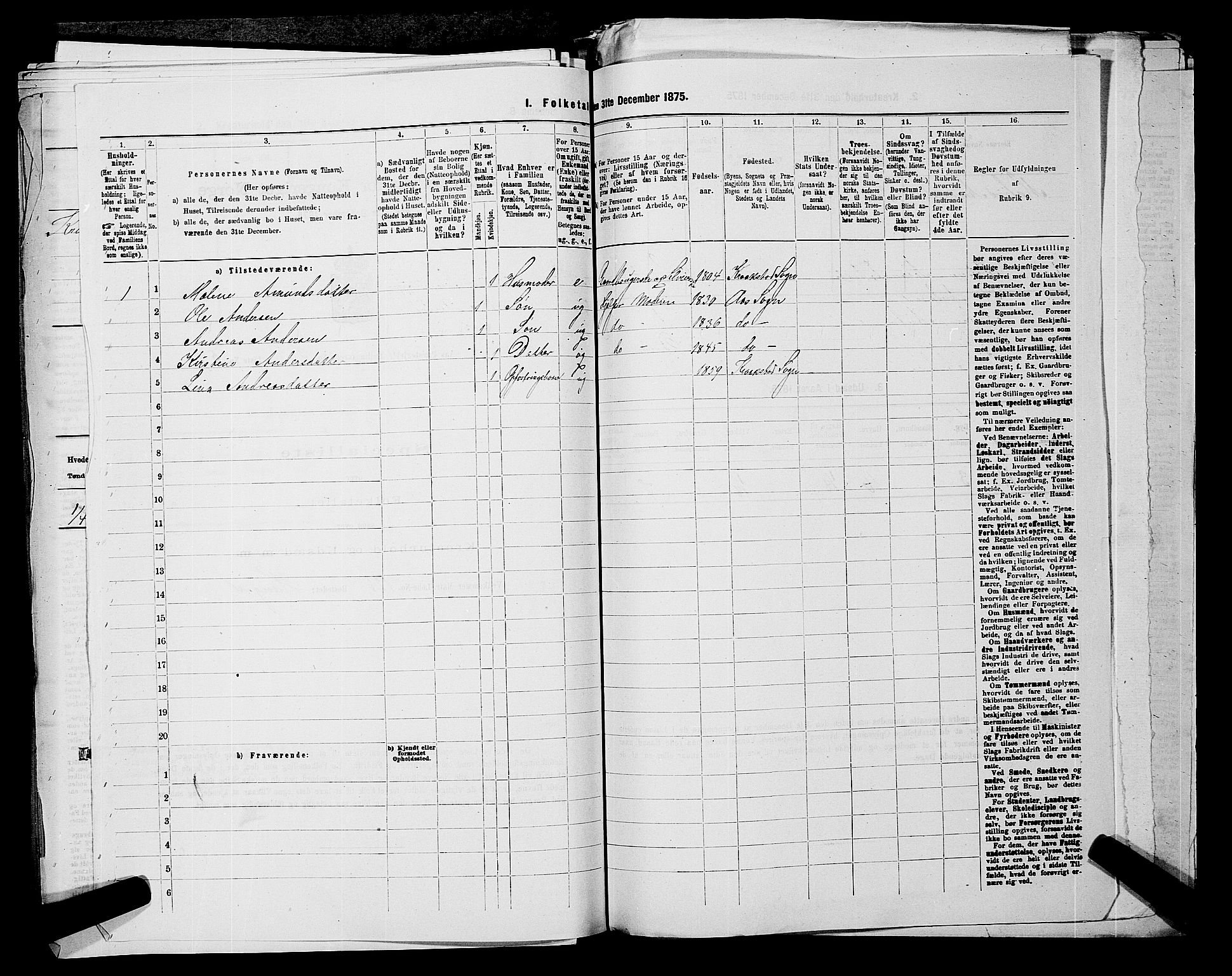 RA, 1875 census for 0214P Ås, 1875, p. 501