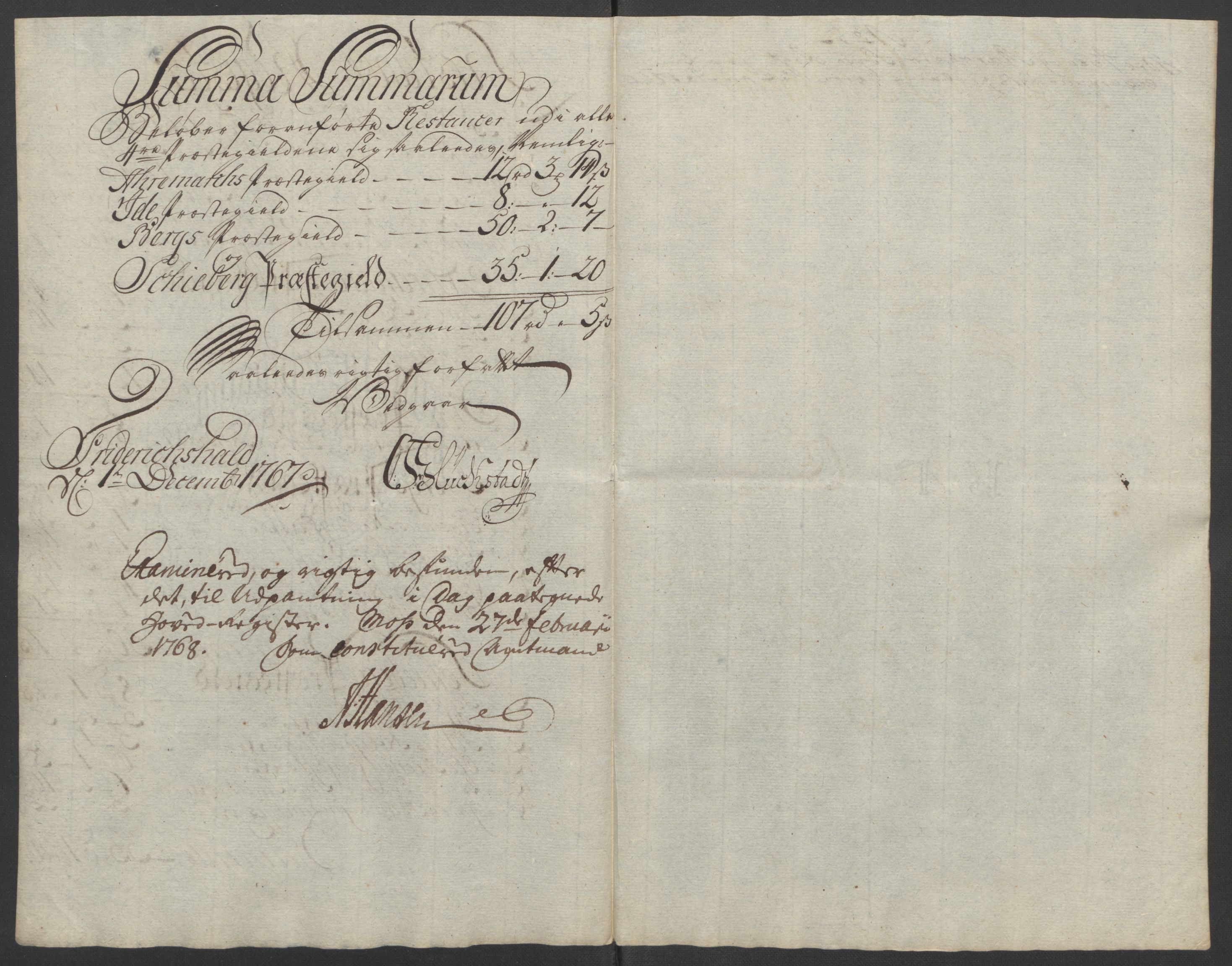 Rentekammeret inntil 1814, Reviderte regnskaper, Fogderegnskap, AV/RA-EA-4092/R01/L0097: Ekstraskatten Idd og Marker, 1756-1767, p. 297