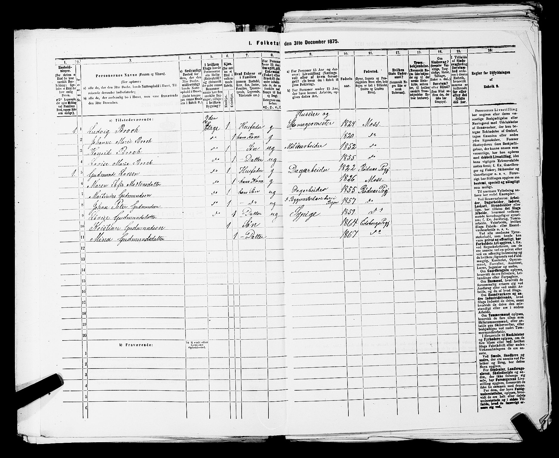RA, 1875 census for 0104B Moss/Moss, 1875, p. 576