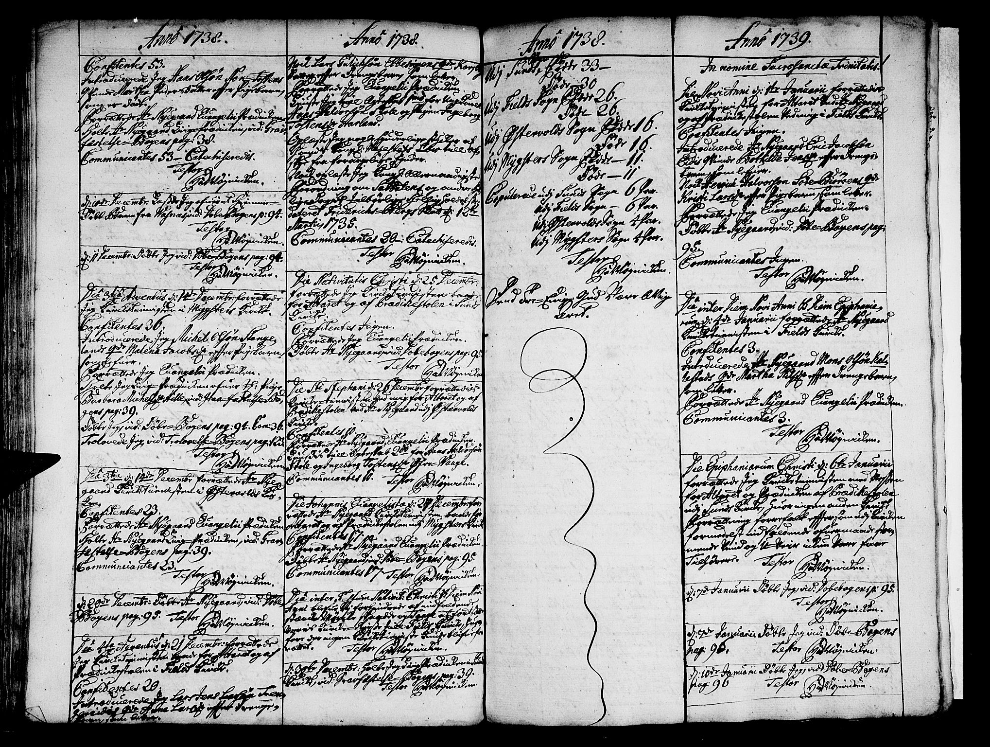 Sund sokneprestembete, SAB/A-99930: Parish register (official) no. A 1, 1729-1740