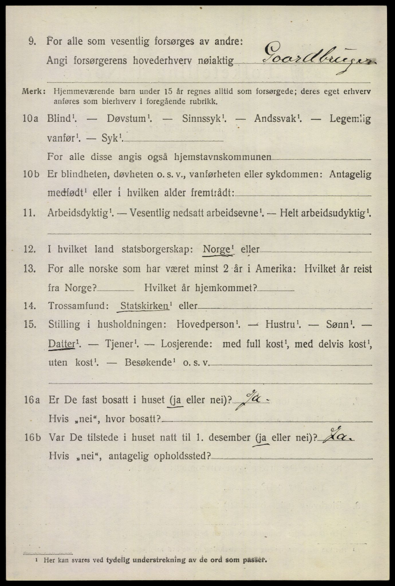 SAKO, 1920 census for Hemsedal, 1920, p. 1747