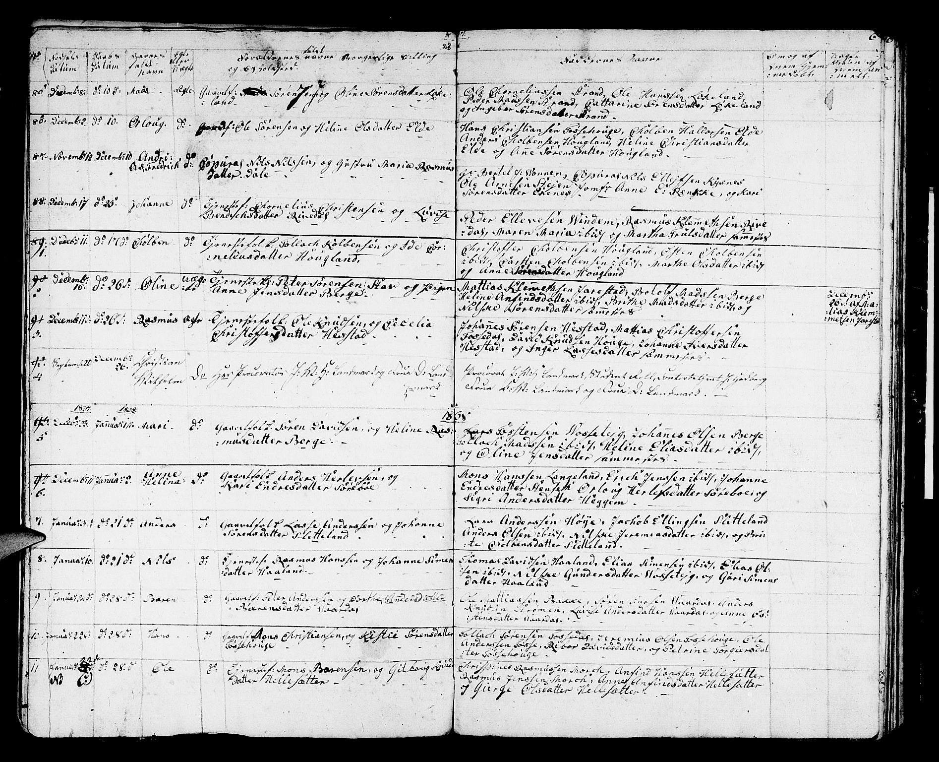 Fjaler sokneprestembete, SAB/A-79801/H/Hab/Haba/L0001: Parish register (copy) no. A 1, 1836-1846, p. 6