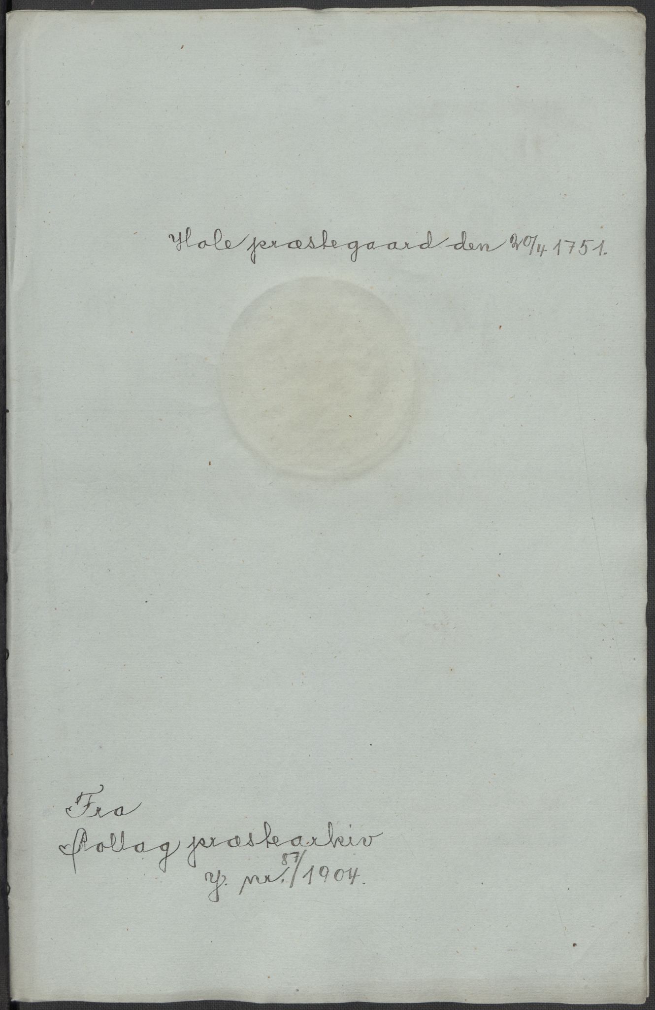 Riksarkivets diplomsamling, AV/RA-EA-5965/F15/L0017: Prestearkiv - Buskerud, 1553-1760, p. 165