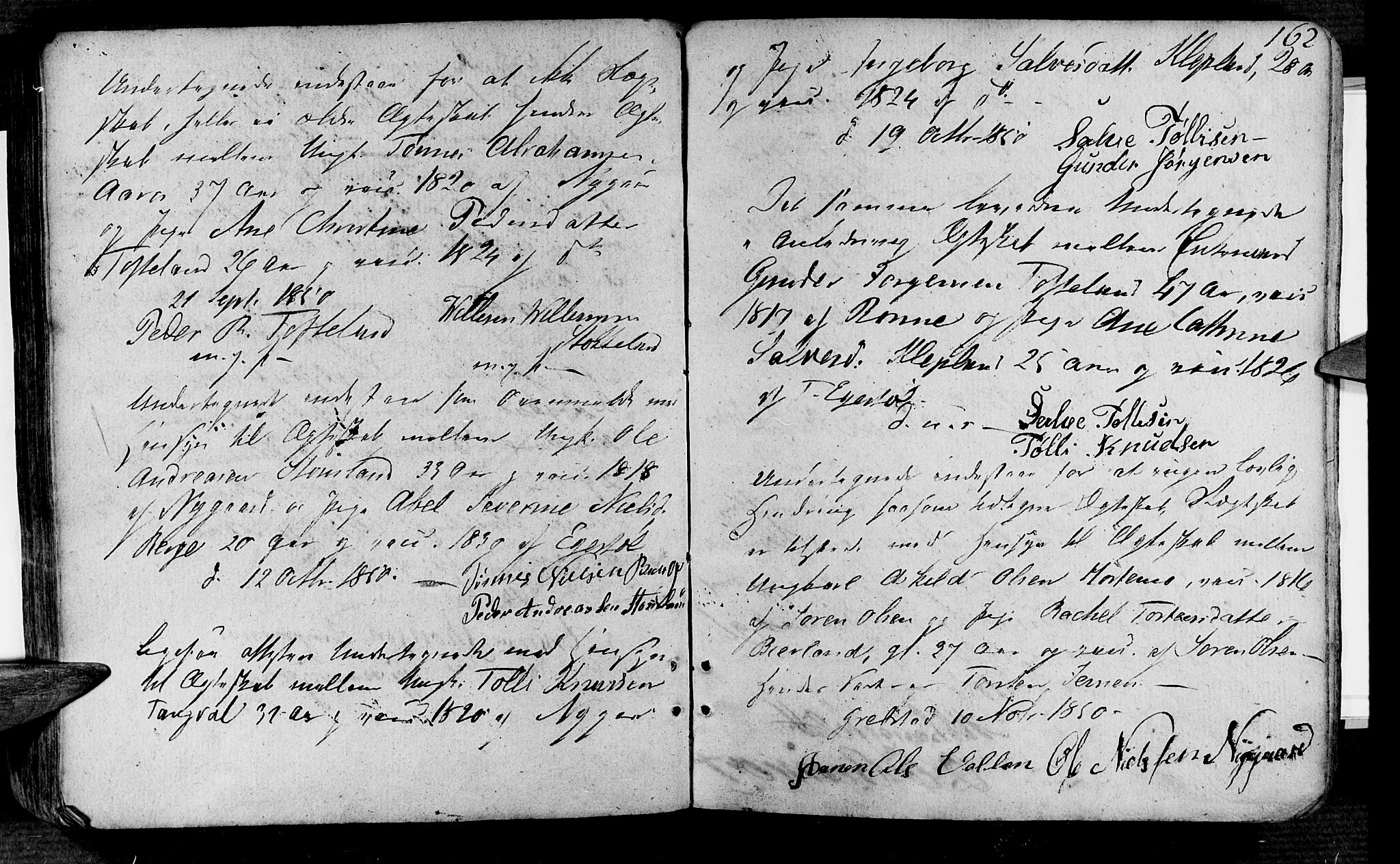 Søgne sokneprestkontor, SAK/1111-0037/F/Fa/Fab/L0007: Parish register (official) no. A 7, 1791-1851, p. 162