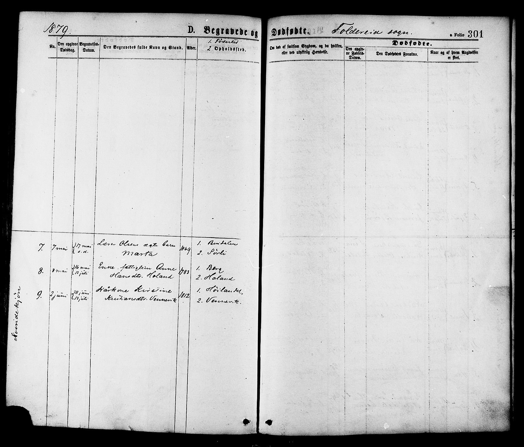 Ministerialprotokoller, klokkerbøker og fødselsregistre - Nord-Trøndelag, SAT/A-1458/780/L0642: Parish register (official) no. 780A07 /2, 1878-1885, p. 301