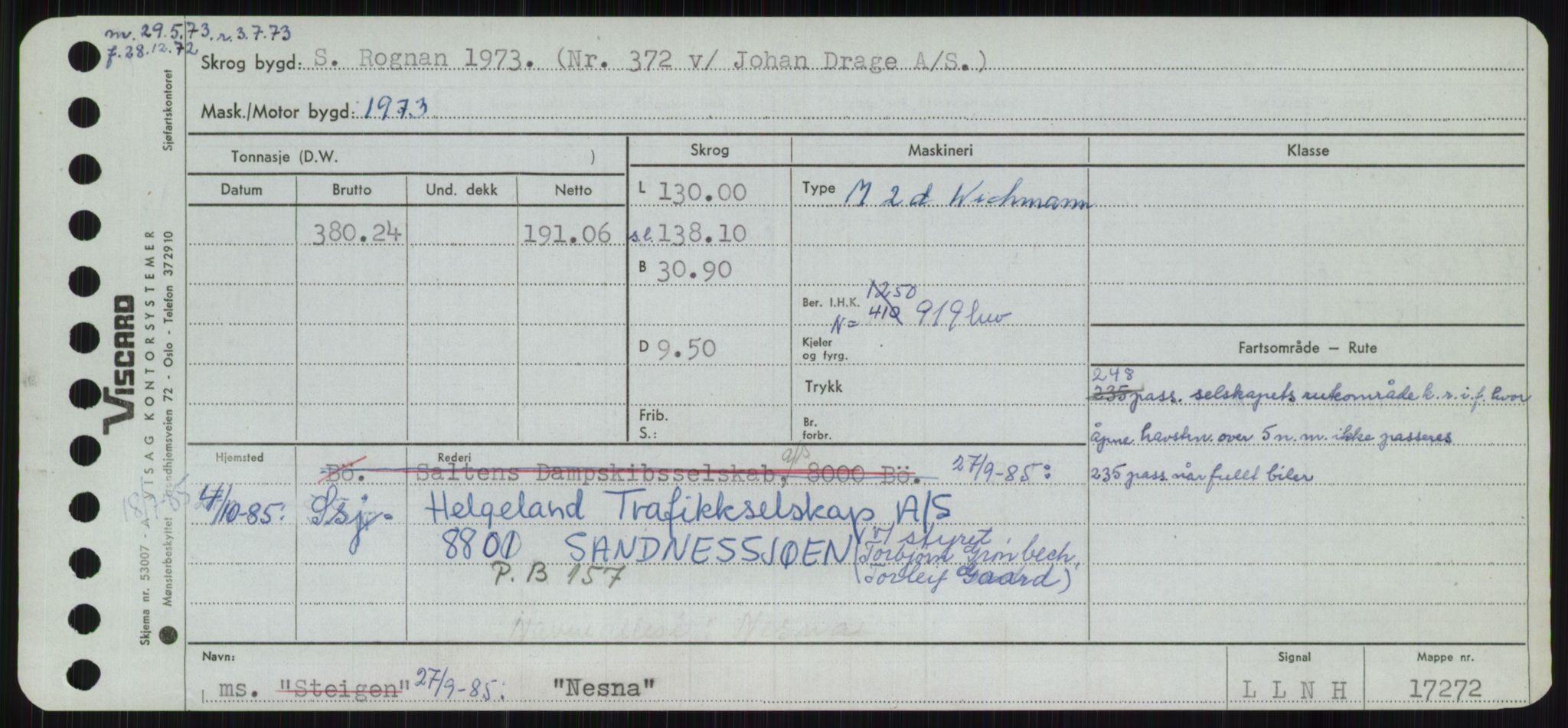 Sjøfartsdirektoratet med forløpere, Skipsmålingen, RA/S-1627/H/Ha/L0004/0001: Fartøy, Mas-R / Fartøy, Mas-Odd, p. 475