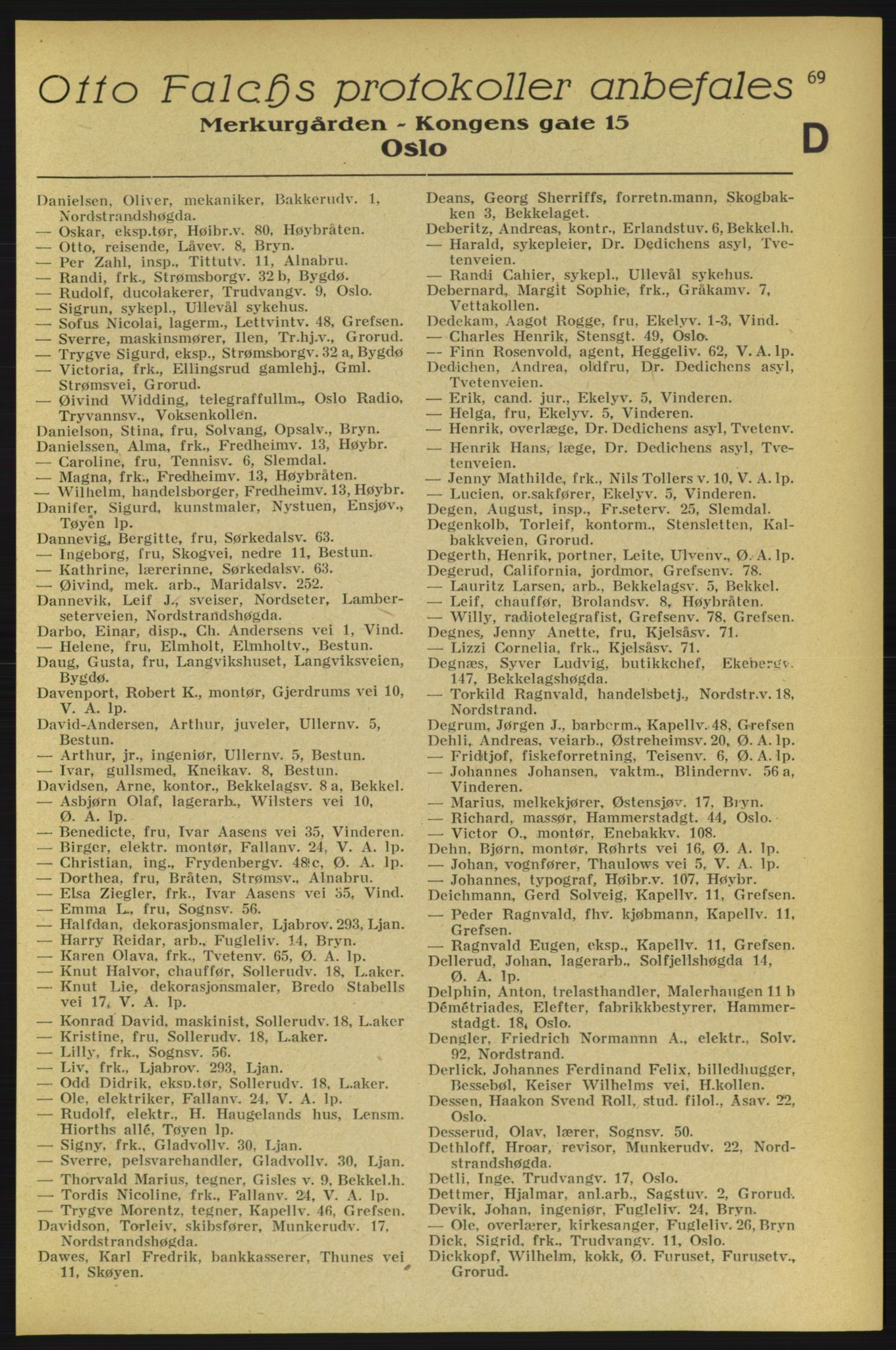 Aker adressebok/adressekalender, PUBL/001/A/005: Aker adressebok, 1934-1935, p. 69