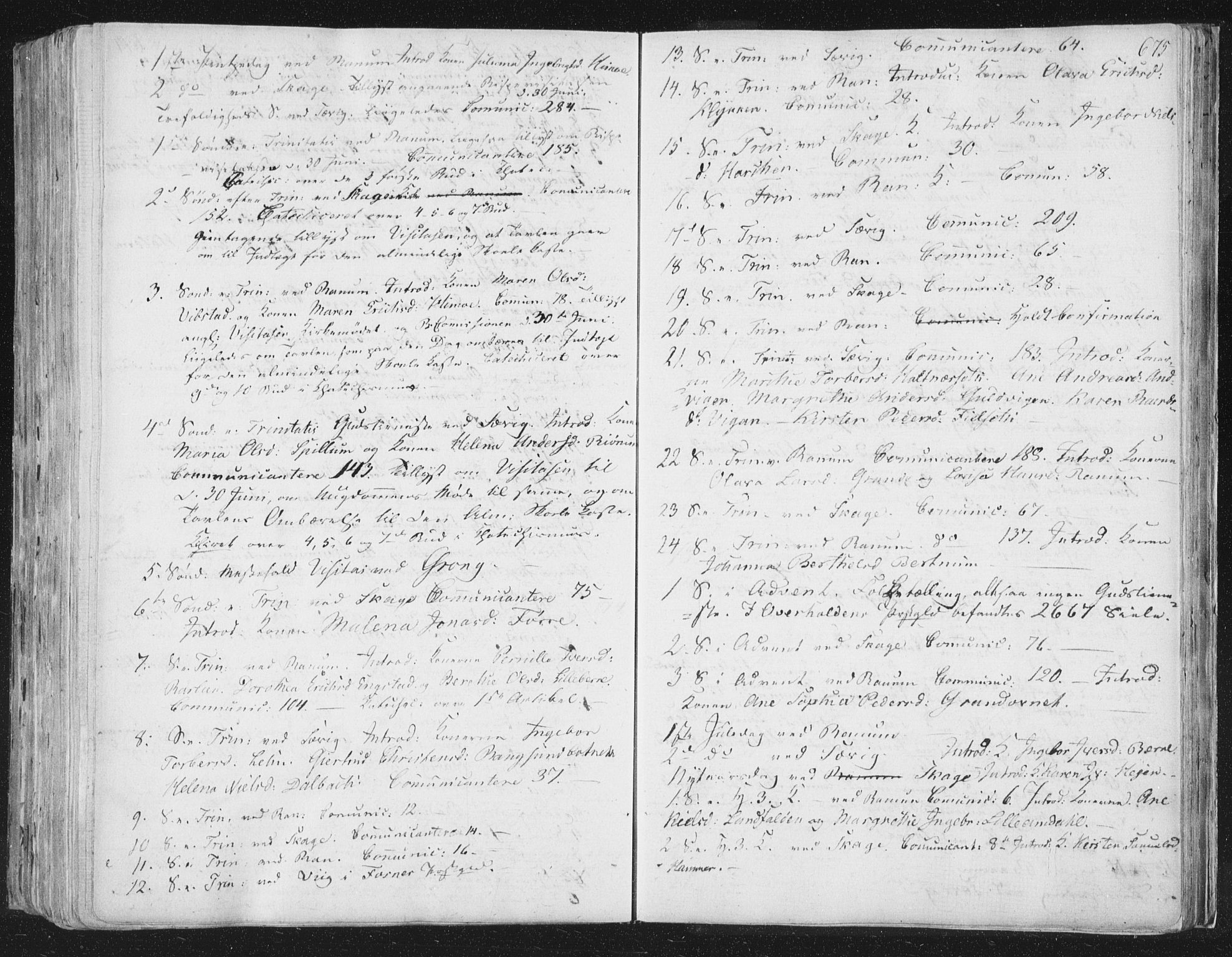 Ministerialprotokoller, klokkerbøker og fødselsregistre - Nord-Trøndelag, SAT/A-1458/764/L0552: Parish register (official) no. 764A07b, 1824-1865, p. 675