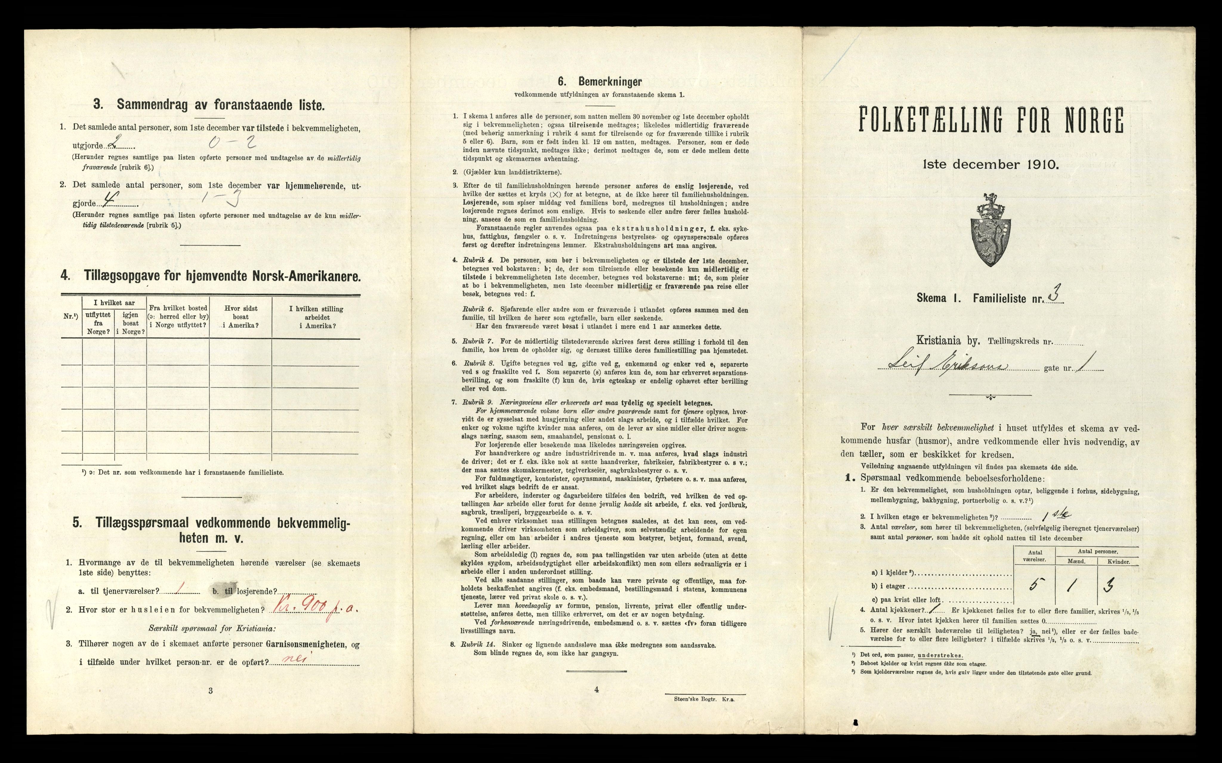 RA, 1910 census for Kristiania, 1910, p. 56245