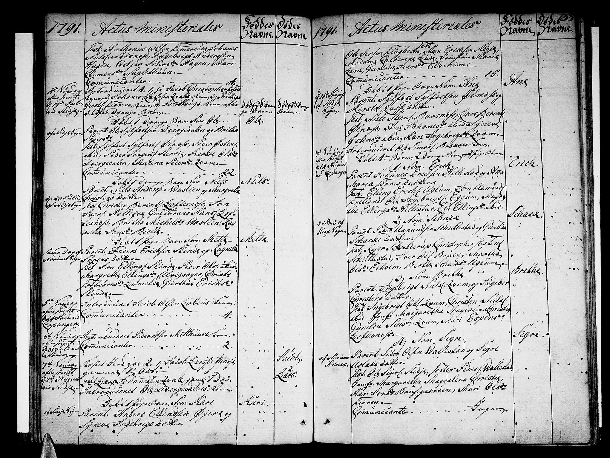 Sogndal sokneprestembete, SAB/A-81301/H/Haa/Haaa/L0007: Parish register (official) no. A 7, 1782-1795, p. 133