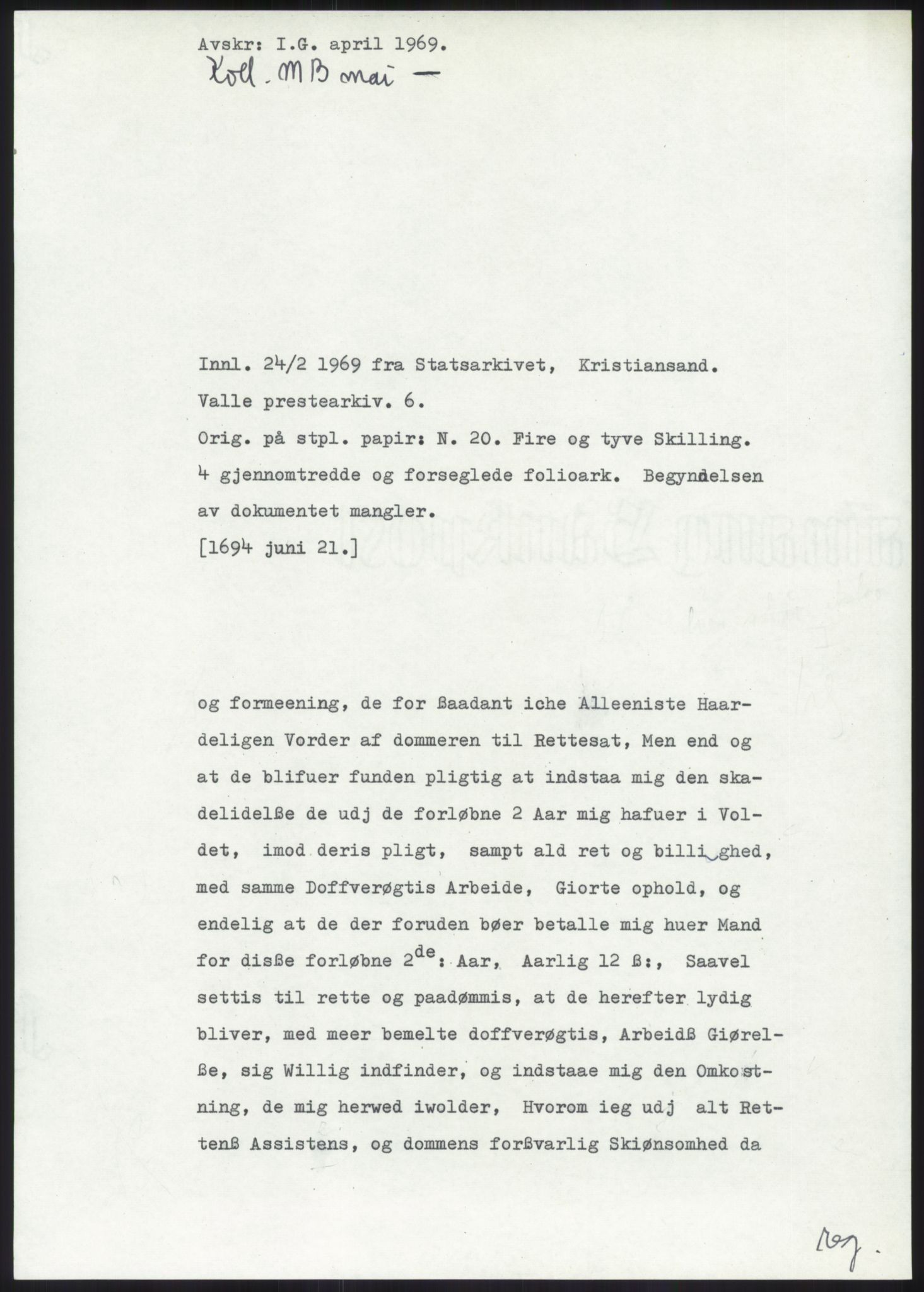 Samlinger til kildeutgivelse, Diplomavskriftsamlingen, RA/EA-4053/H/Ha, p. 349
