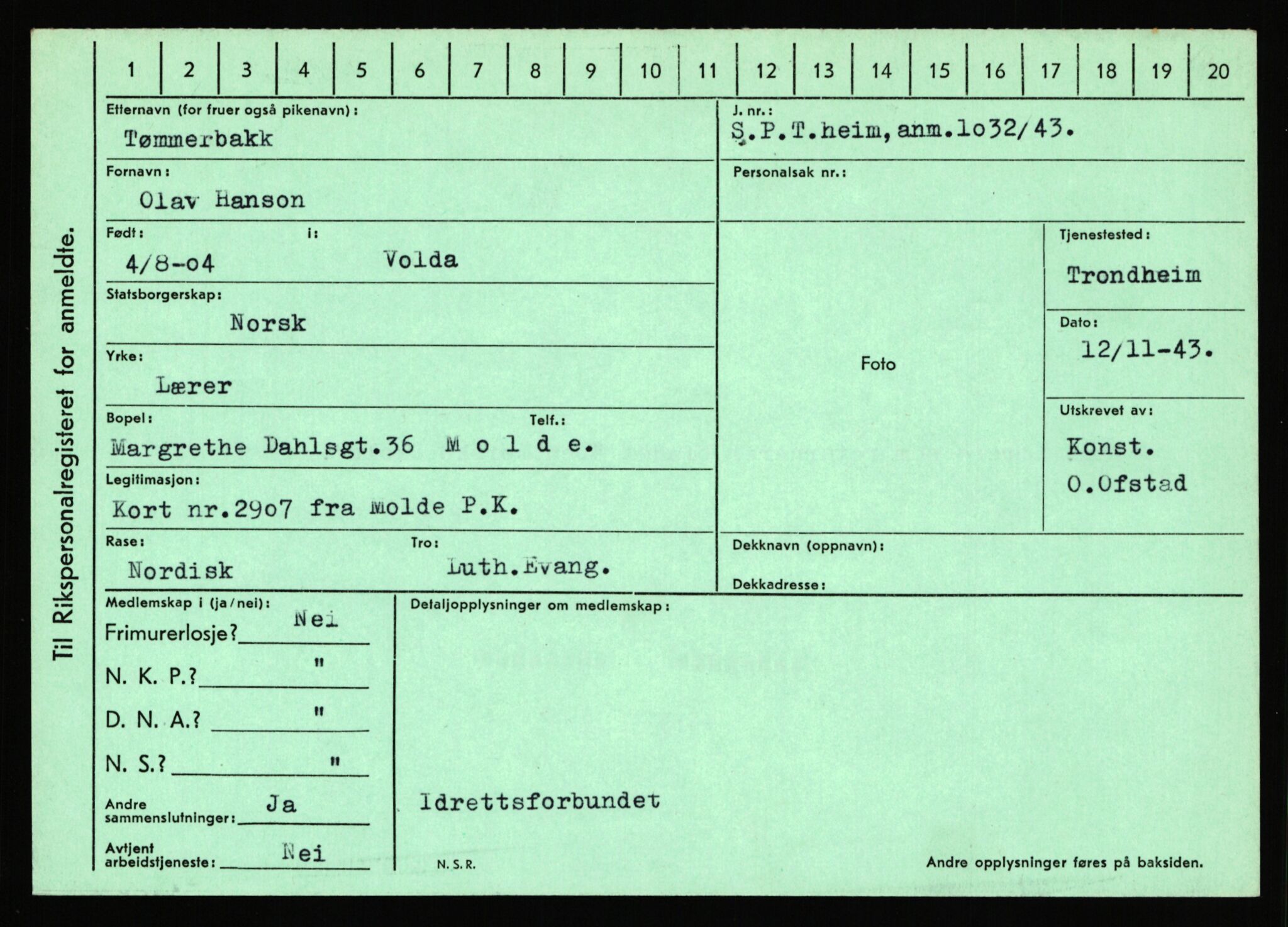 Statspolitiet - Hovedkontoret / Osloavdelingen, AV/RA-S-1329/C/Ca/L0015: Svea - Tøsse, 1943-1945, p. 4800