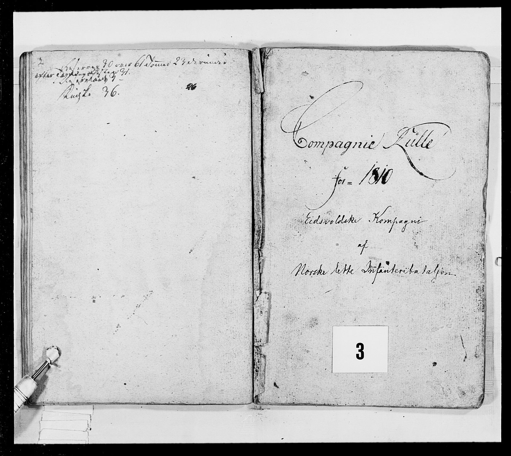 Generalitets- og kommissariatskollegiet, Det kongelige norske kommissariatskollegium, AV/RA-EA-5420/E/Eh/L0024: Norske jegerkorps, 1810-1812, p. 111