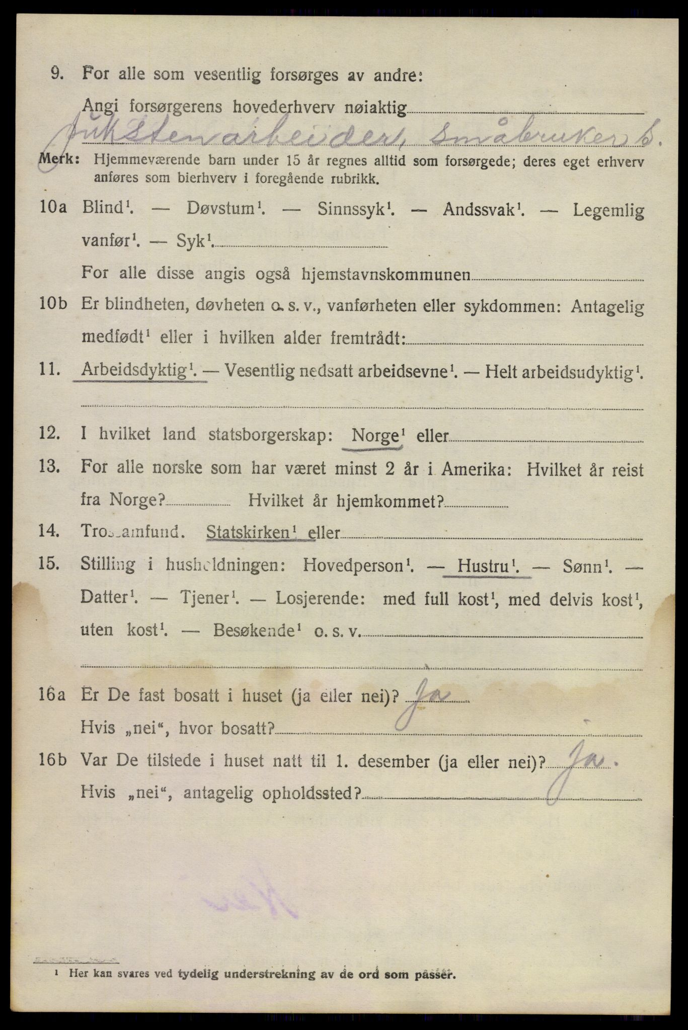 SAO, 1920 census for Fet, 1920, p. 5979