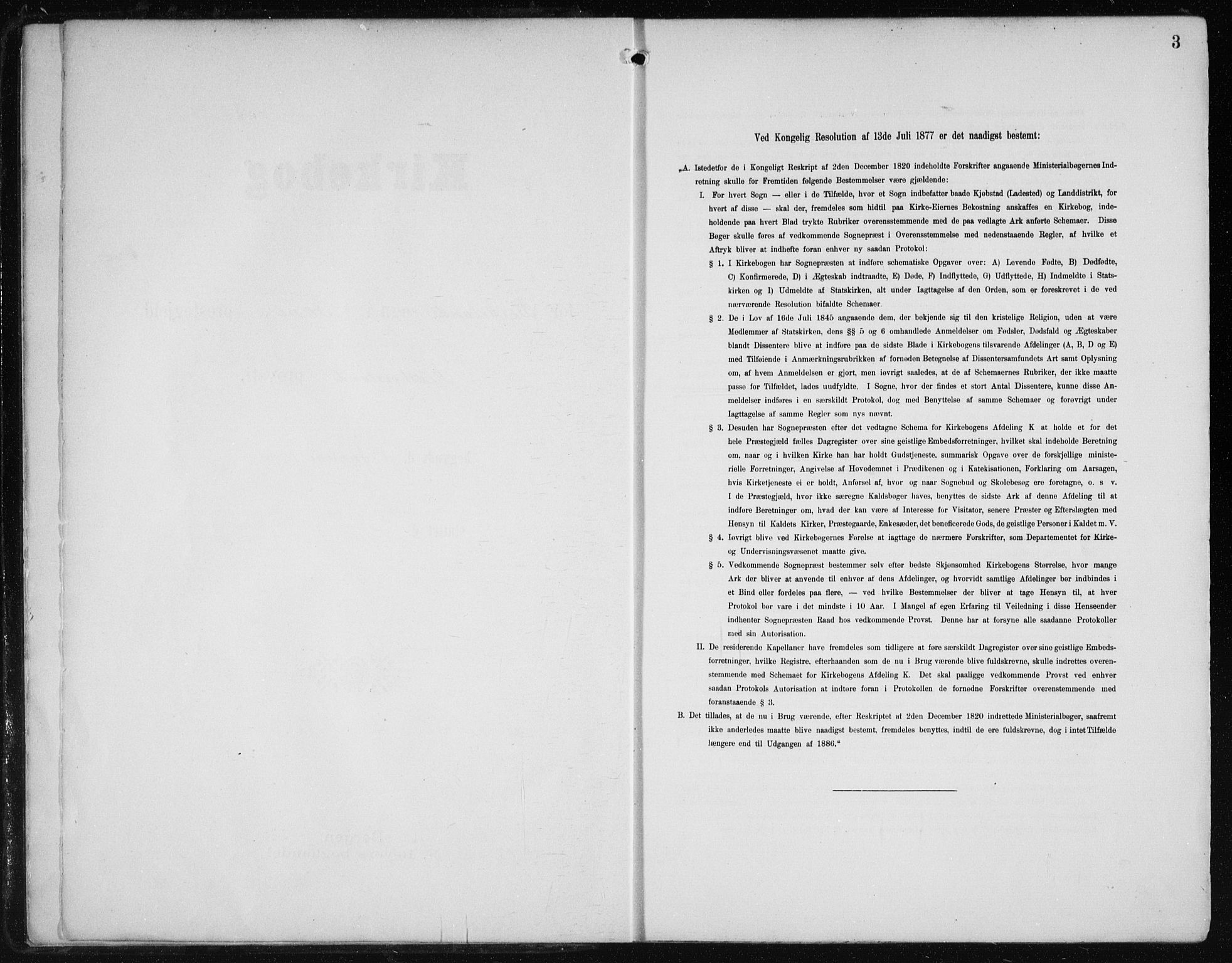 Fana Sokneprestembete, SAB/A-75101/H/Haa/Haai/L0003: Parish register (official) no. I 3, 1900-1912, p. 3