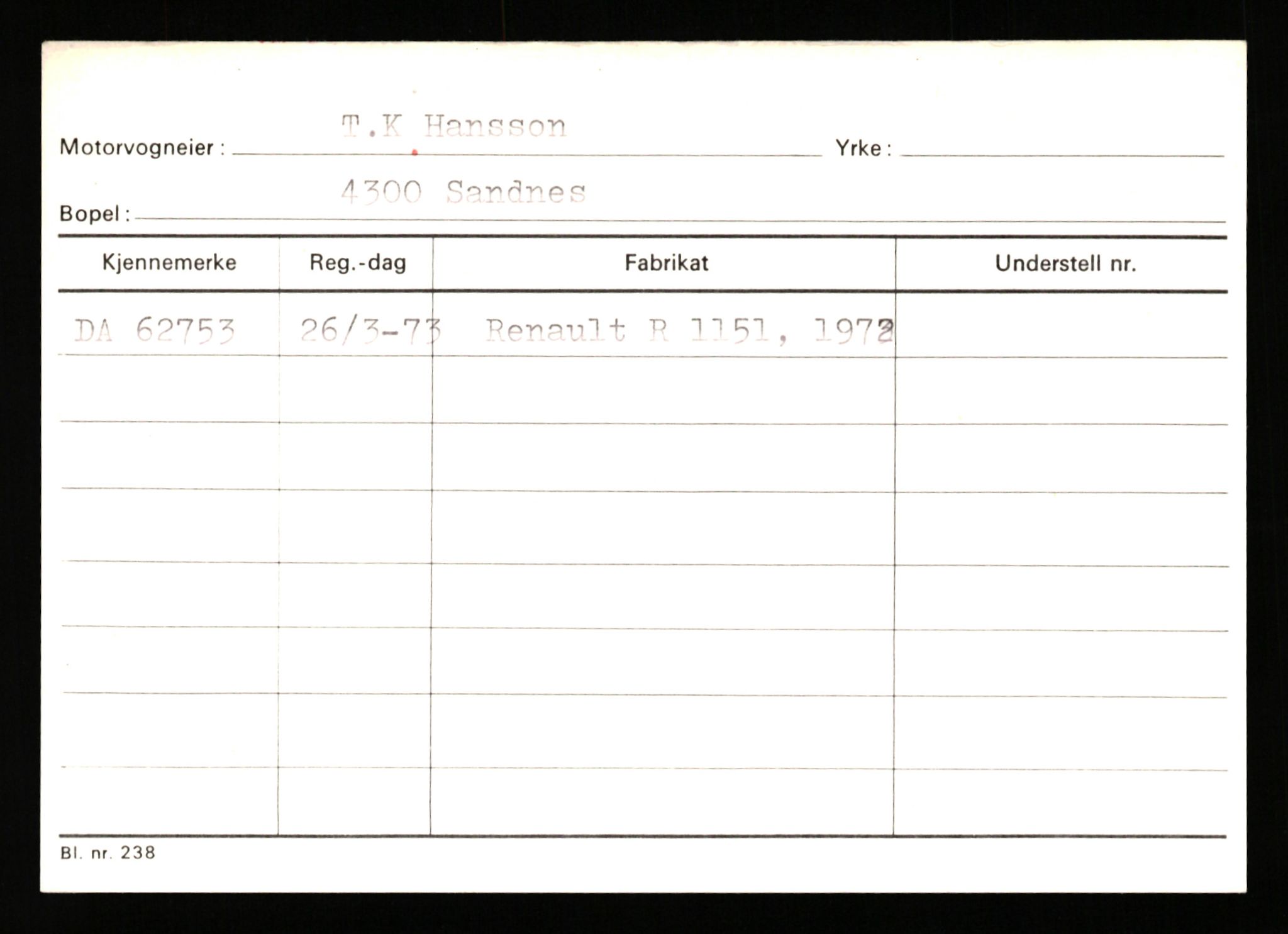 Stavanger trafikkstasjon, AV/SAST-A-101942/0/G/L0007: Registreringsnummer: 49019 - 67460, 1930-1971, p. 2669