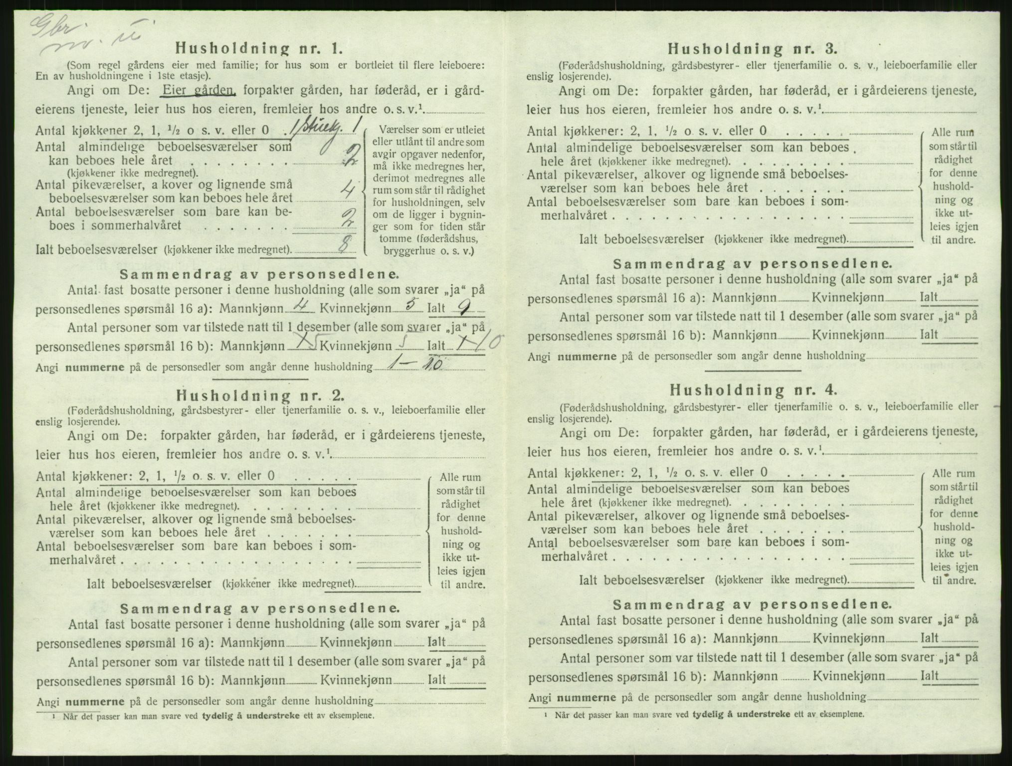 SAT, 1920 census for Stangvik, 1920, p. 151