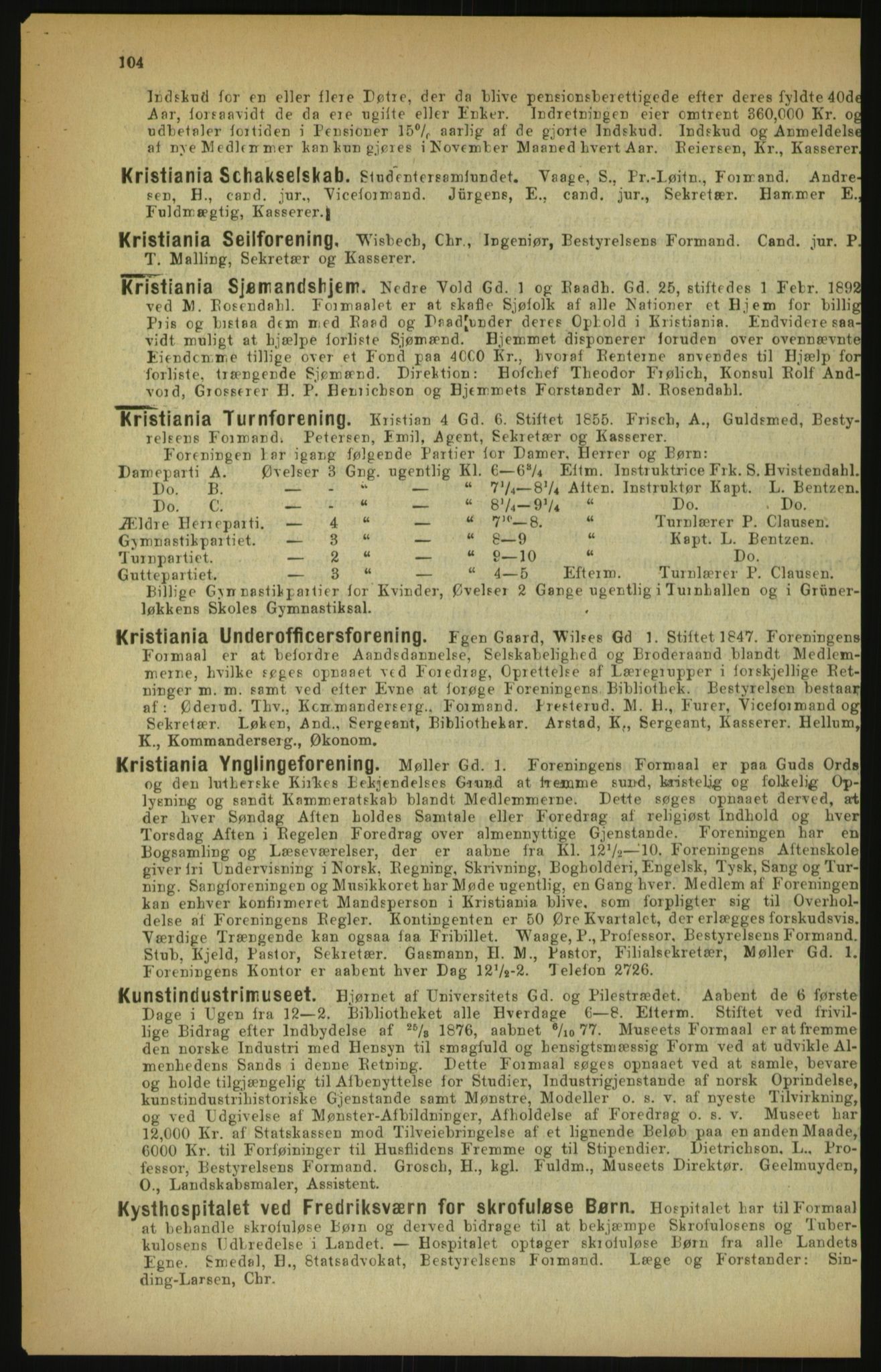 Kristiania/Oslo adressebok, PUBL/-, 1900, p. 104