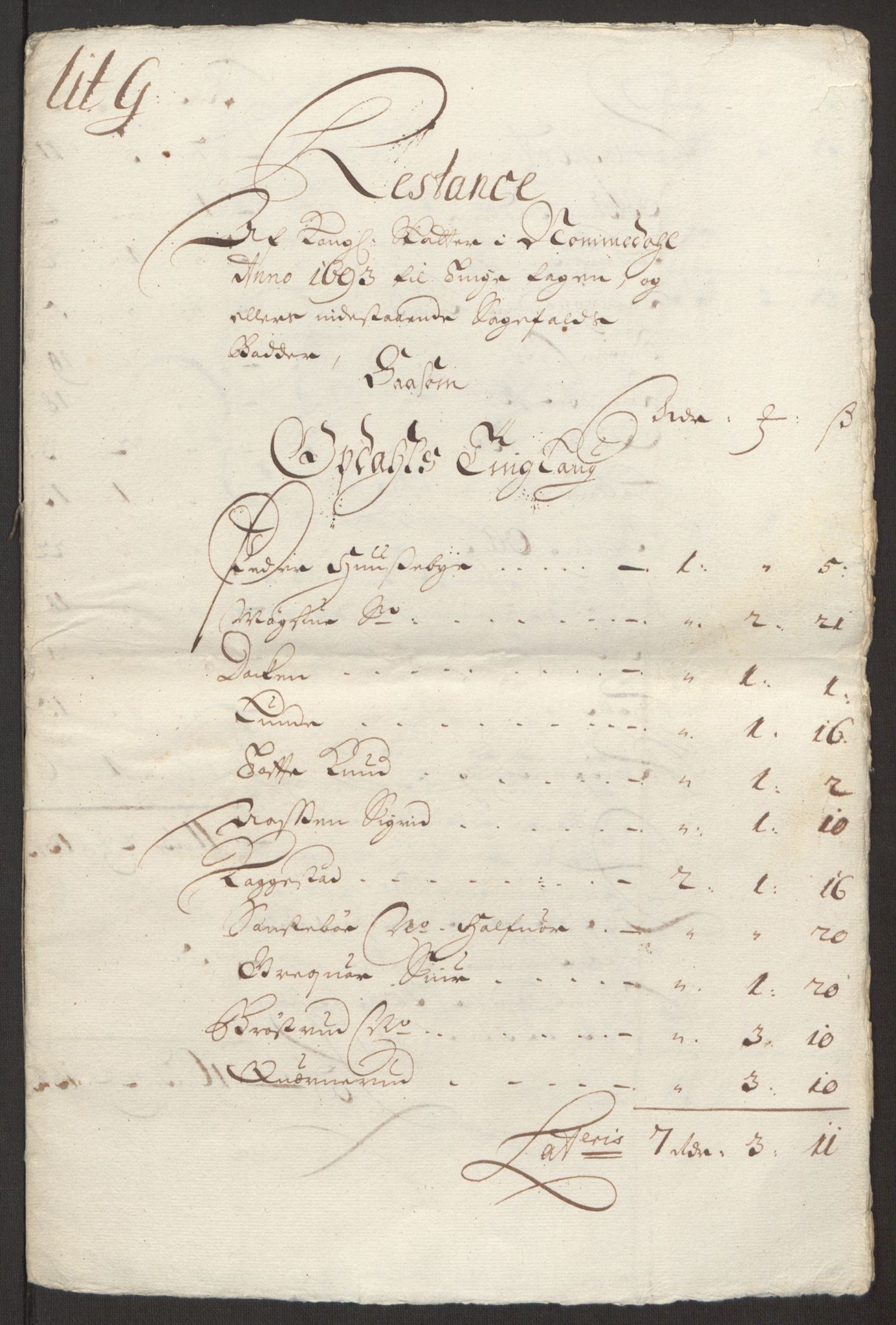 Rentekammeret inntil 1814, Reviderte regnskaper, Fogderegnskap, AV/RA-EA-4092/R24/L1575: Fogderegnskap Numedal og Sandsvær, 1692-1695, p. 463