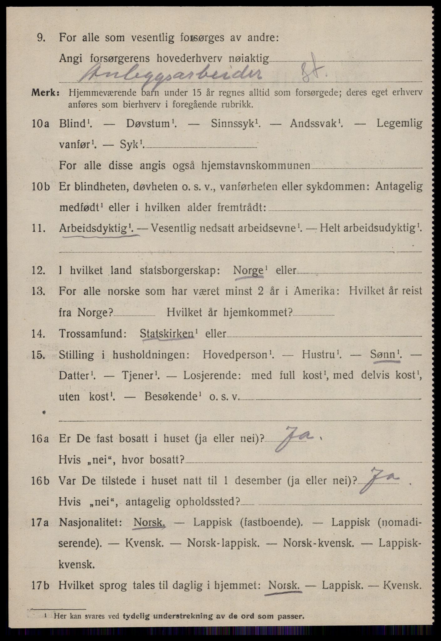 SAT, 1920 census for Ålen, 1920, p. 2347