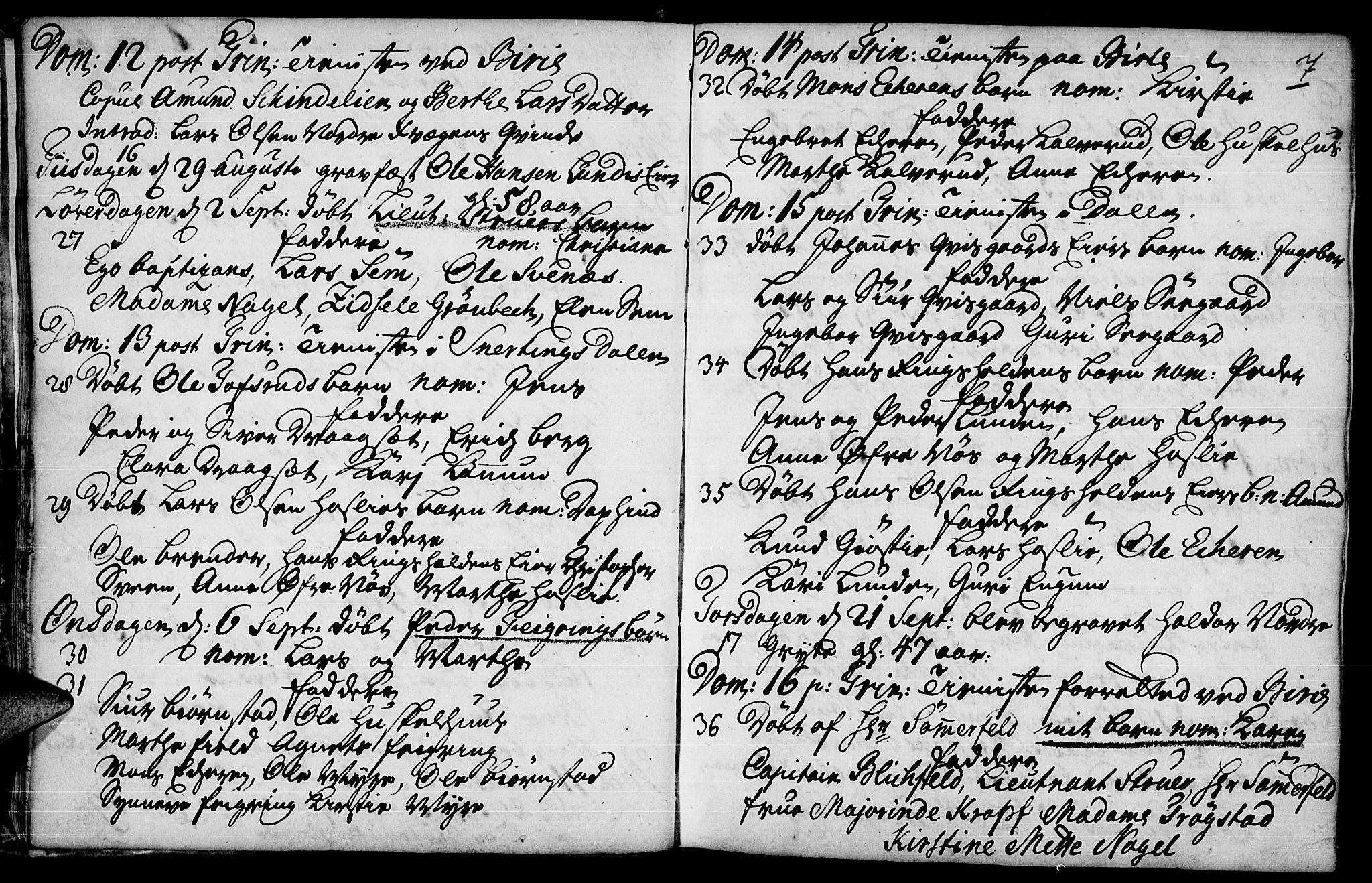 Biri prestekontor, AV/SAH-PREST-096/H/Ha/Haa/L0001: Parish register (official) no. 1, 1730-1754, p. 7