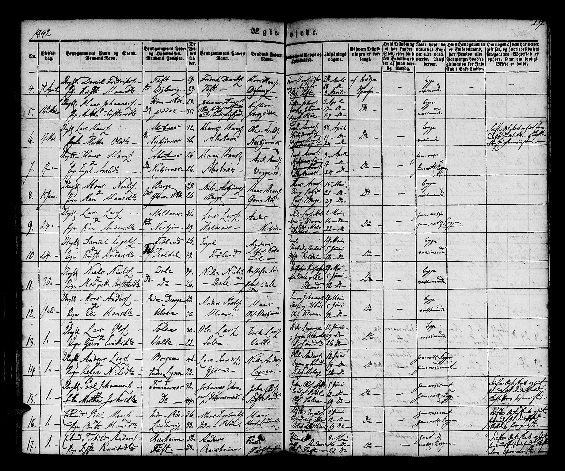 Os sokneprestembete, AV/SAB-A-99929: Parish register (official) no. A 15, 1839-1851, p. 257