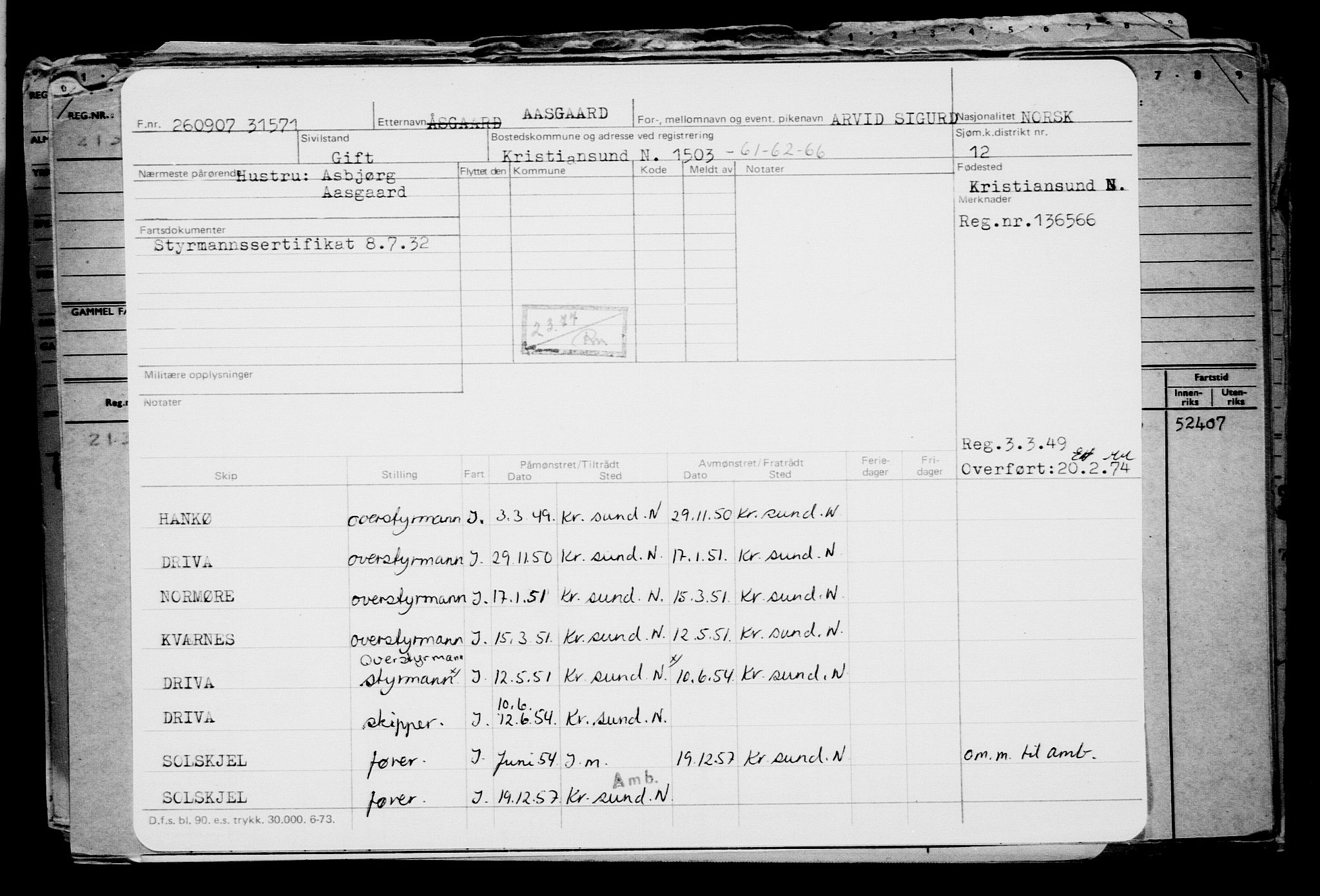 Direktoratet for sjømenn, AV/RA-S-3545/G/Gb/L0073: Hovedkort, 1907, p. 393