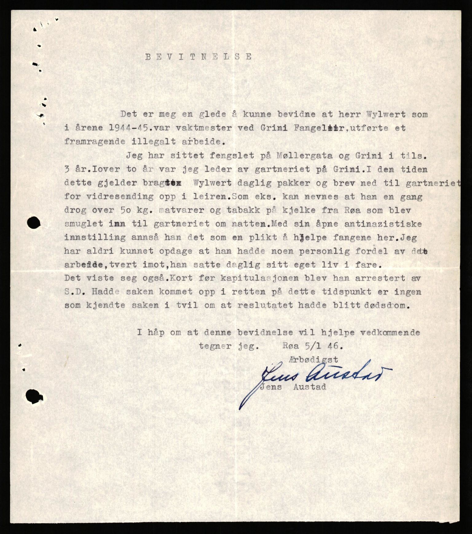 Forsvaret, Forsvarets overkommando II, AV/RA-RAFA-3915/D/Db/L0036: CI Questionaires. Tyske okkupasjonsstyrker i Norge. Tyskere., 1945-1946, p. 134