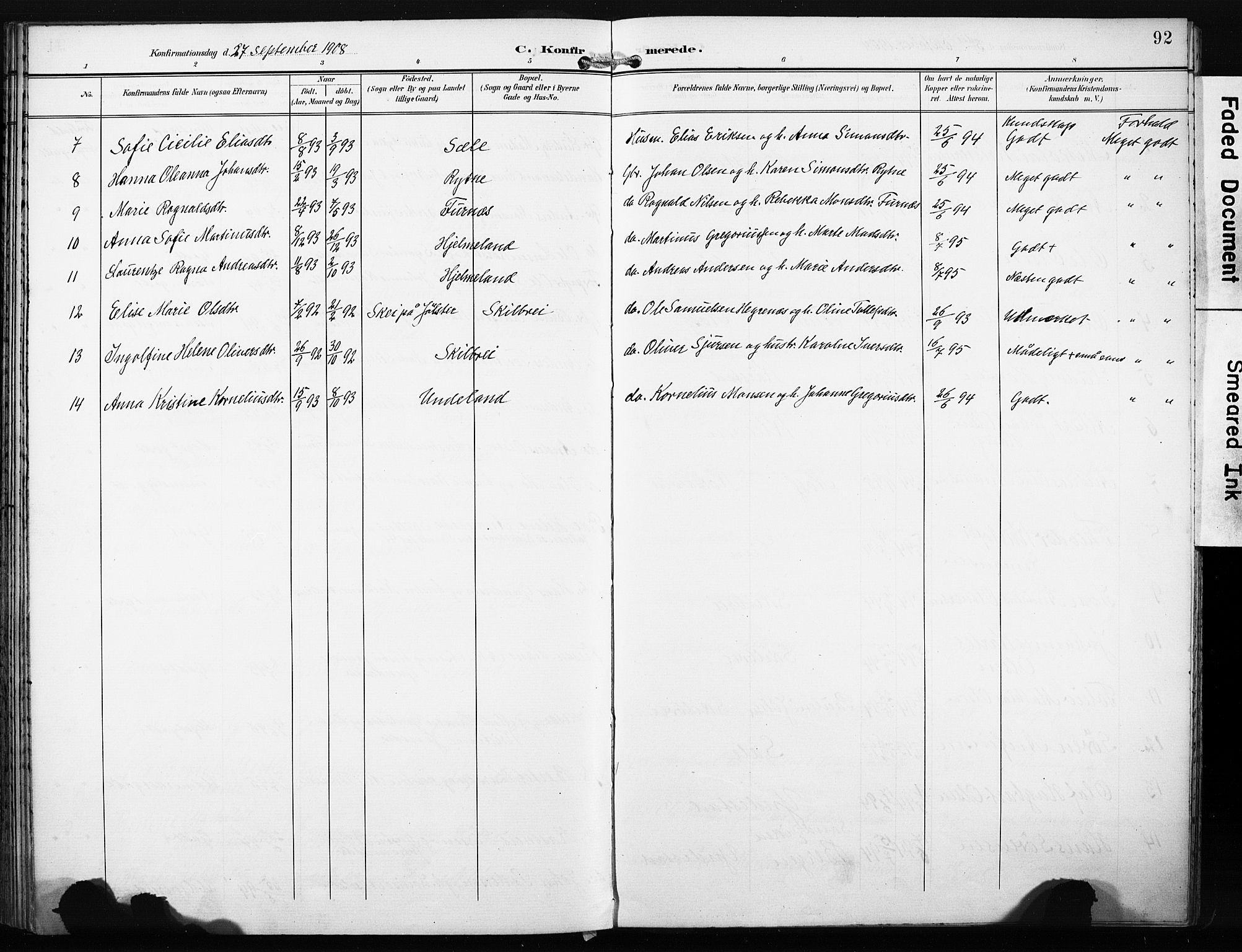 Gaular sokneprestembete, SAB/A-80001/H/Haa: Parish register (official) no. C 2, 1898-1910, p. 92