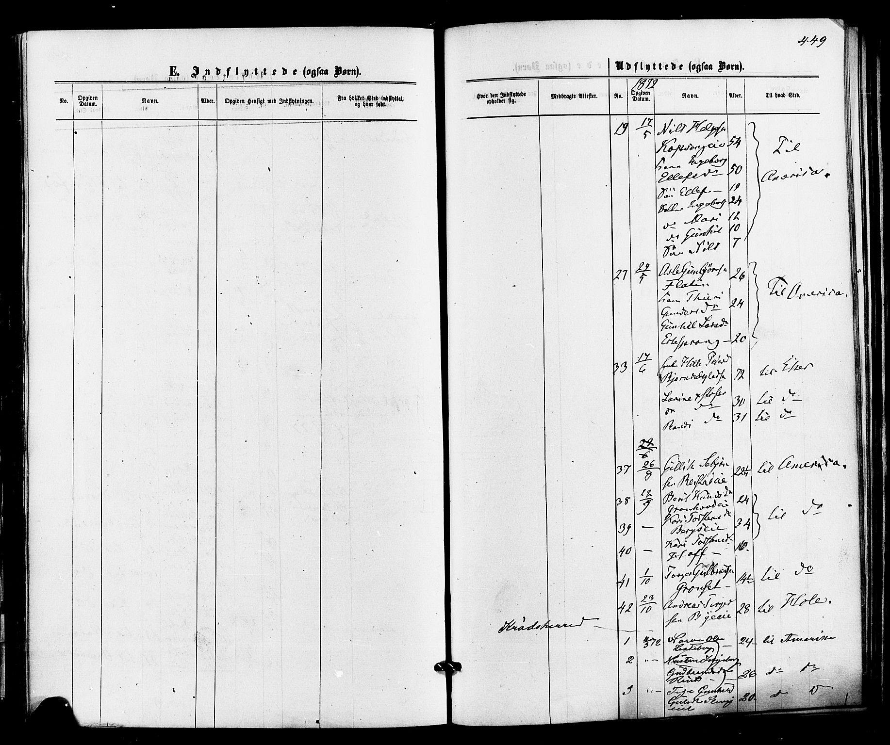 Sigdal kirkebøker, AV/SAKO-A-245/F/Fa/L0010: Parish register (official) no. I 10 /1, 1872-1878, p. 449