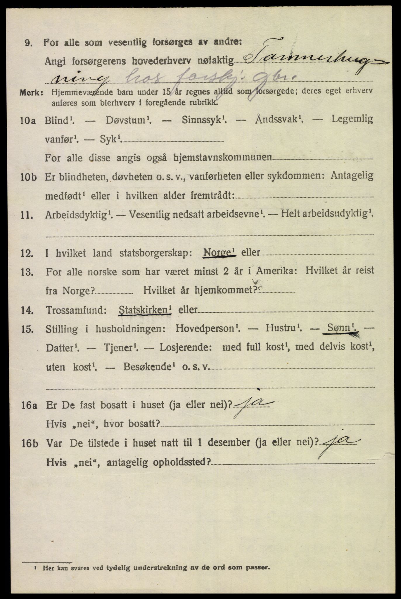 SAH, 1920 census for Øvre Rendal, 1920, p. 2446