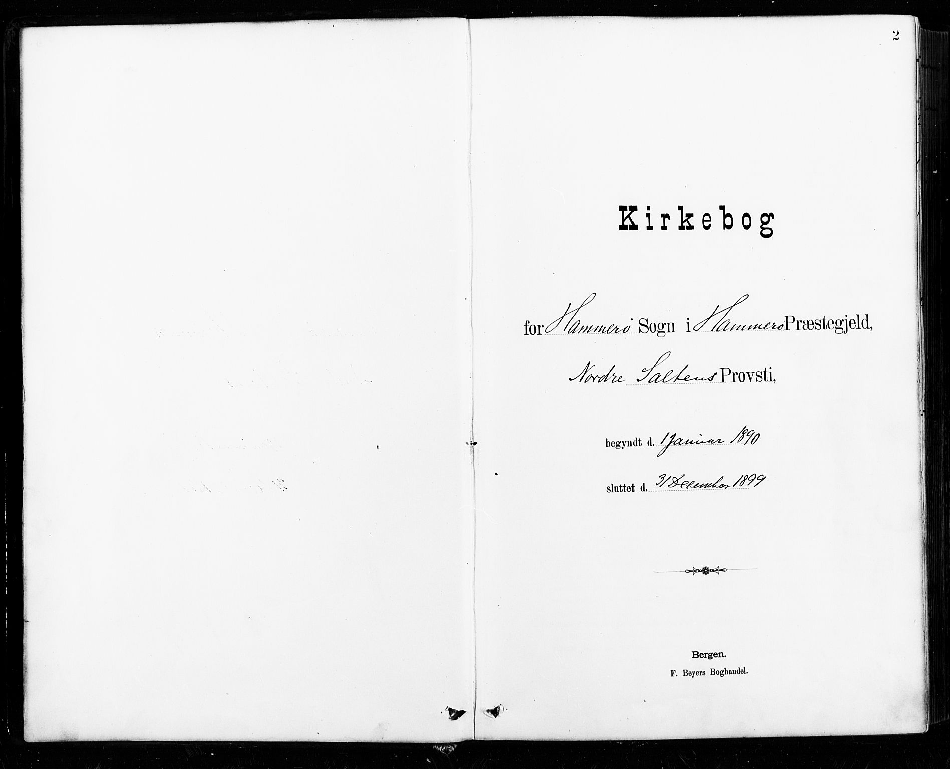 Ministerialprotokoller, klokkerbøker og fødselsregistre - Nordland, SAT/A-1459/859/L0847: Parish register (official) no. 859A07, 1890-1899, p. 2