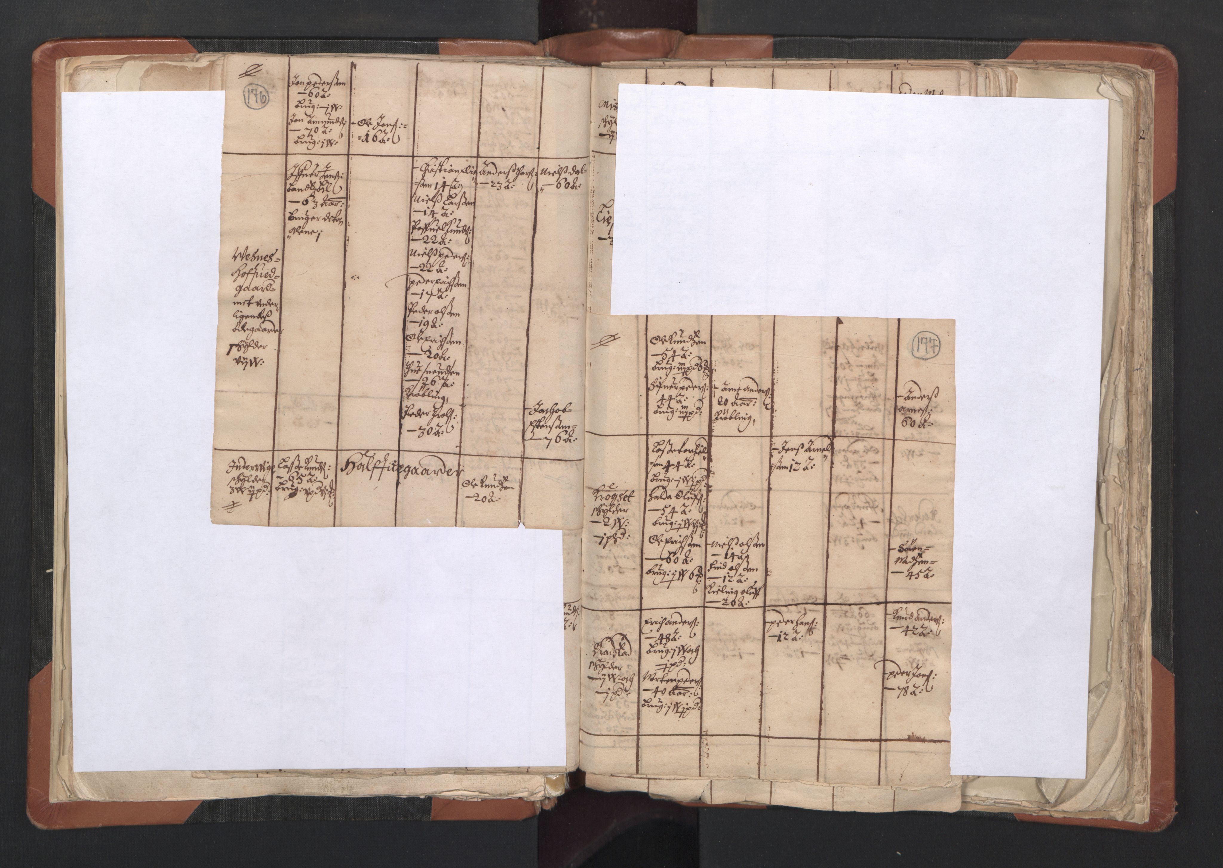 RA, Vicar's Census 1664-1666, no. 27: Romsdal deanery, 1664-1666, p. 176-177