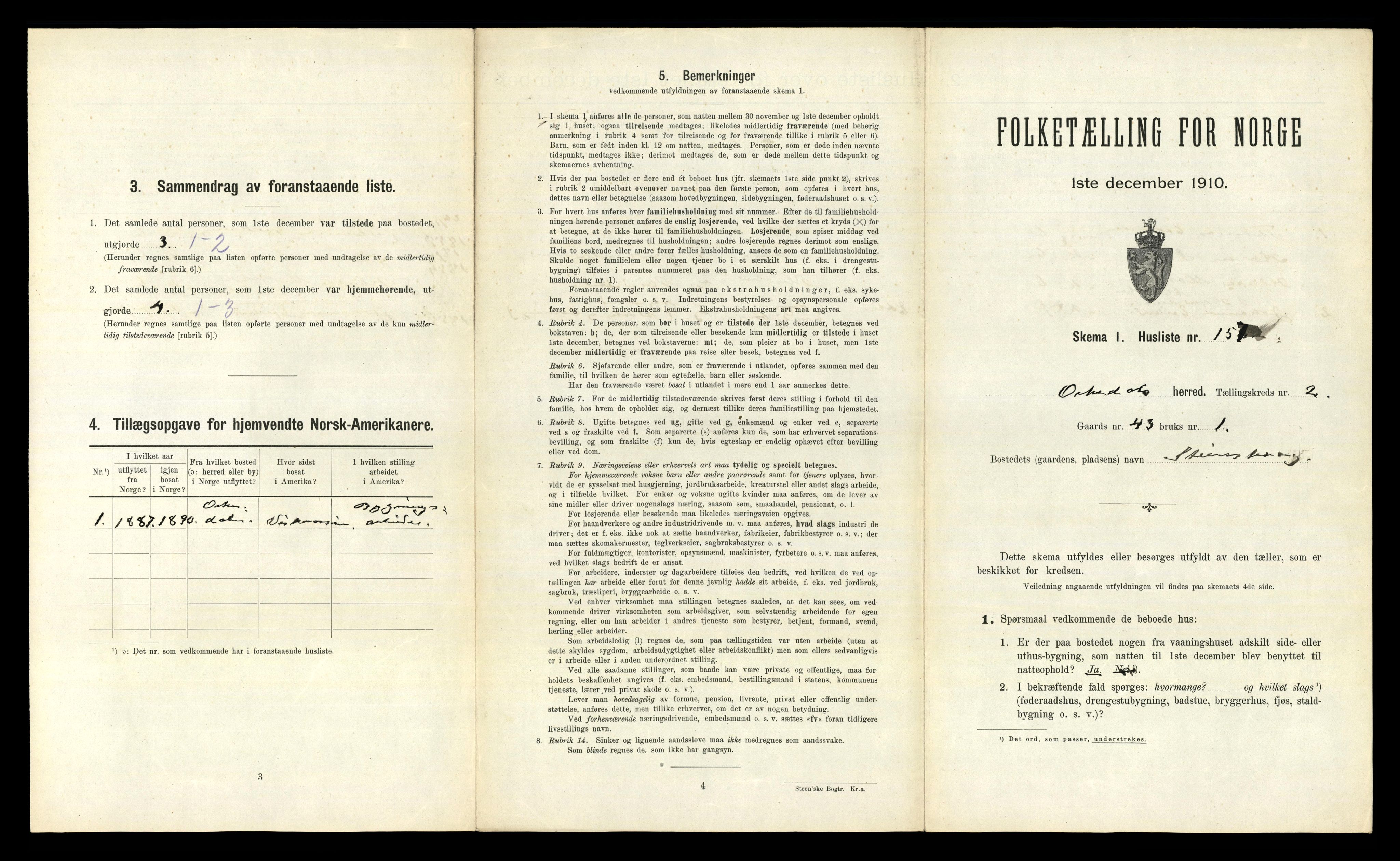 RA, 1910 census for Orkdal, 1910, p. 921