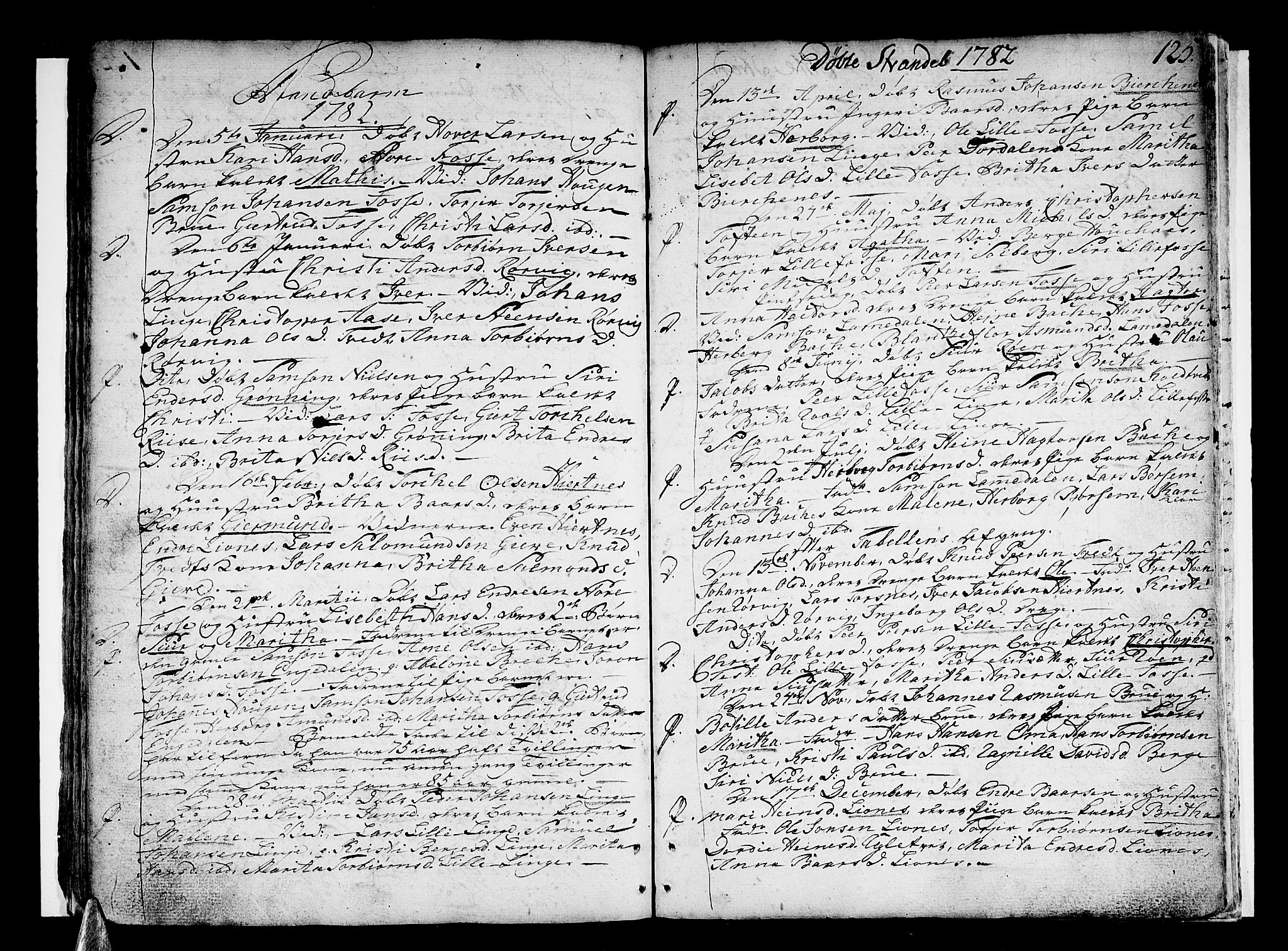 Strandebarm sokneprestembete, AV/SAB-A-78401/H/Haa: Parish register (official) no. A 3 /1, 1750-1787, p. 125