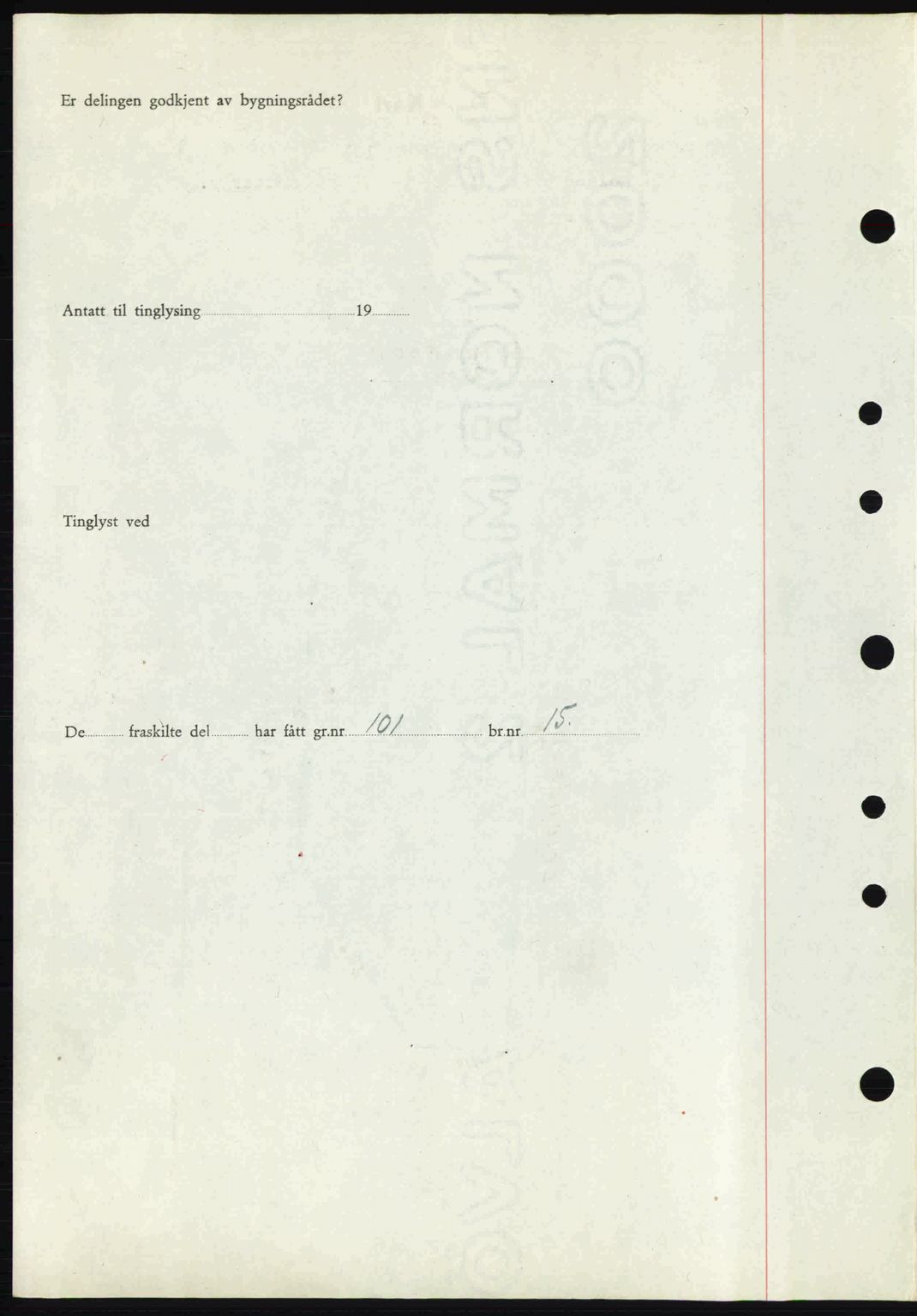 Tønsberg sorenskriveri, AV/SAKO-A-130/G/Ga/Gaa/L0014: Mortgage book no. A14, 1943-1944, Diary no: : 2355/1943