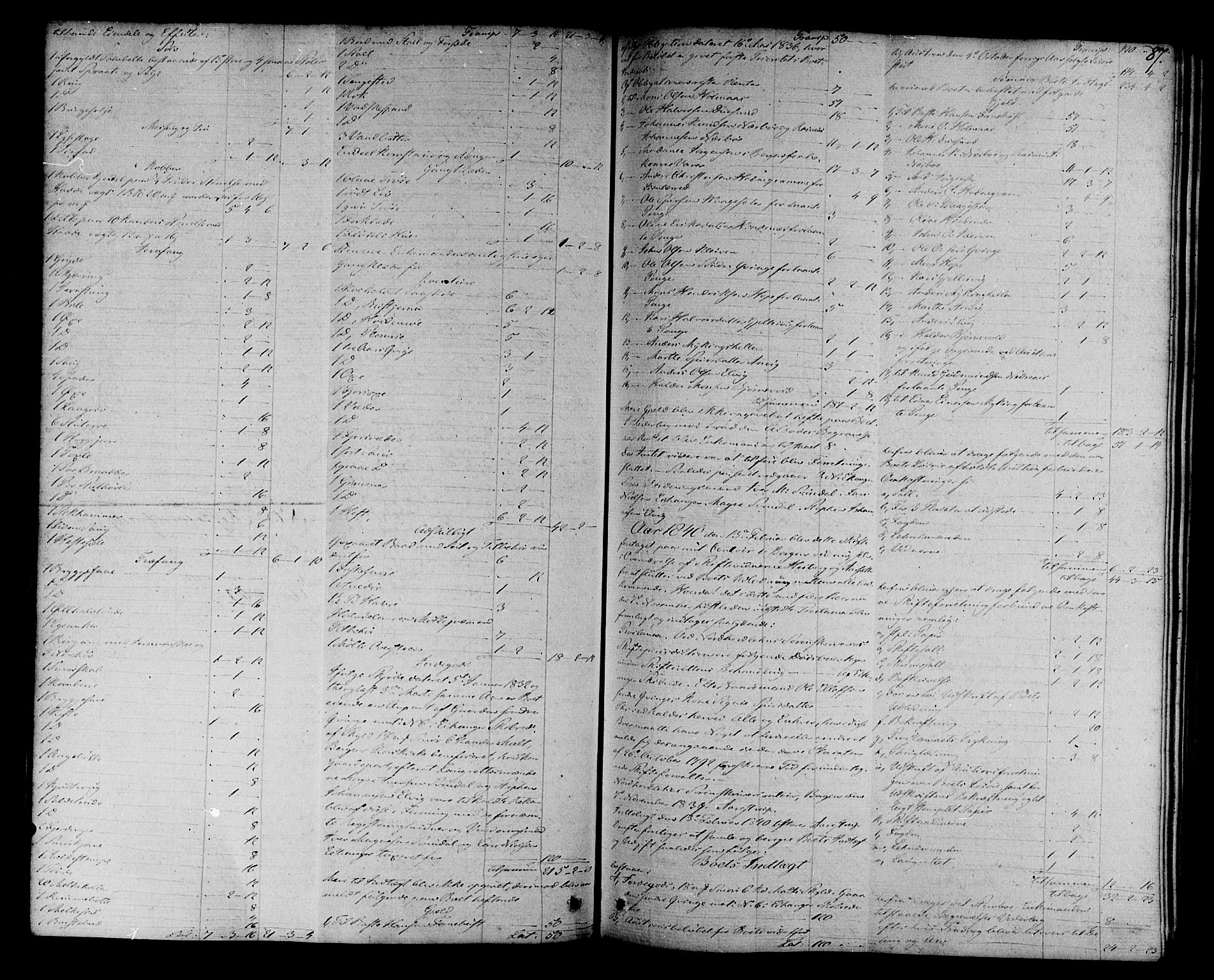 Nordhordland sorenskrivar, SAB/A-2901/1/H/Ha/L0021: Skifteprotokollar Nordhordland , 1839-1859, p. 86b-87a