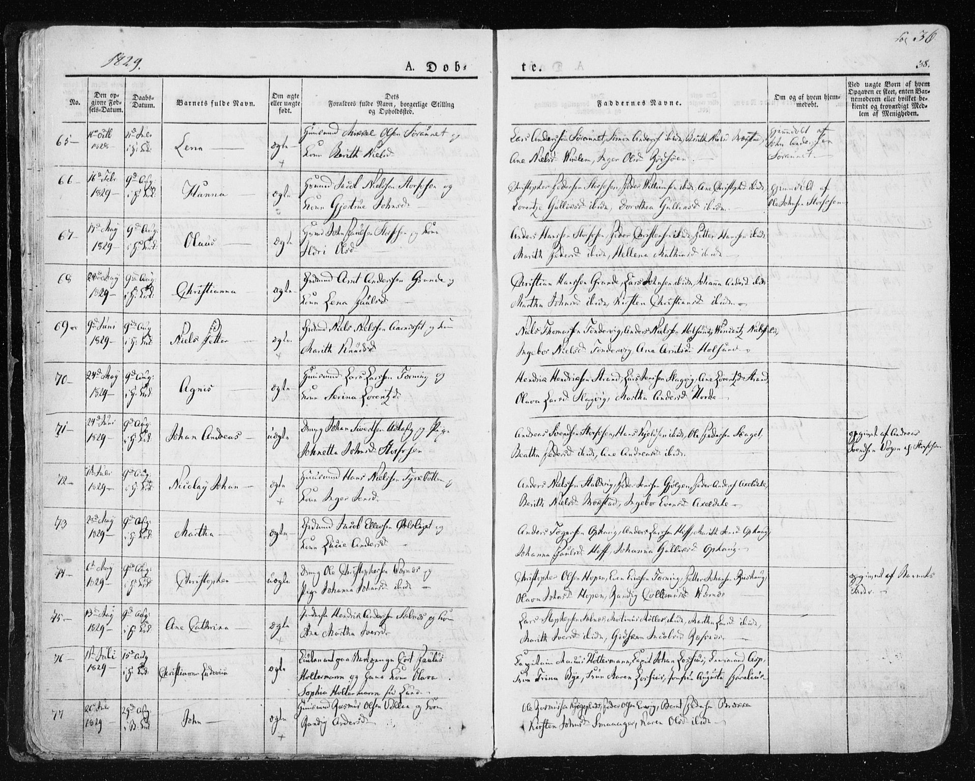 Ministerialprotokoller, klokkerbøker og fødselsregistre - Sør-Trøndelag, SAT/A-1456/659/L0735: Parish register (official) no. 659A05, 1826-1841, p. 36