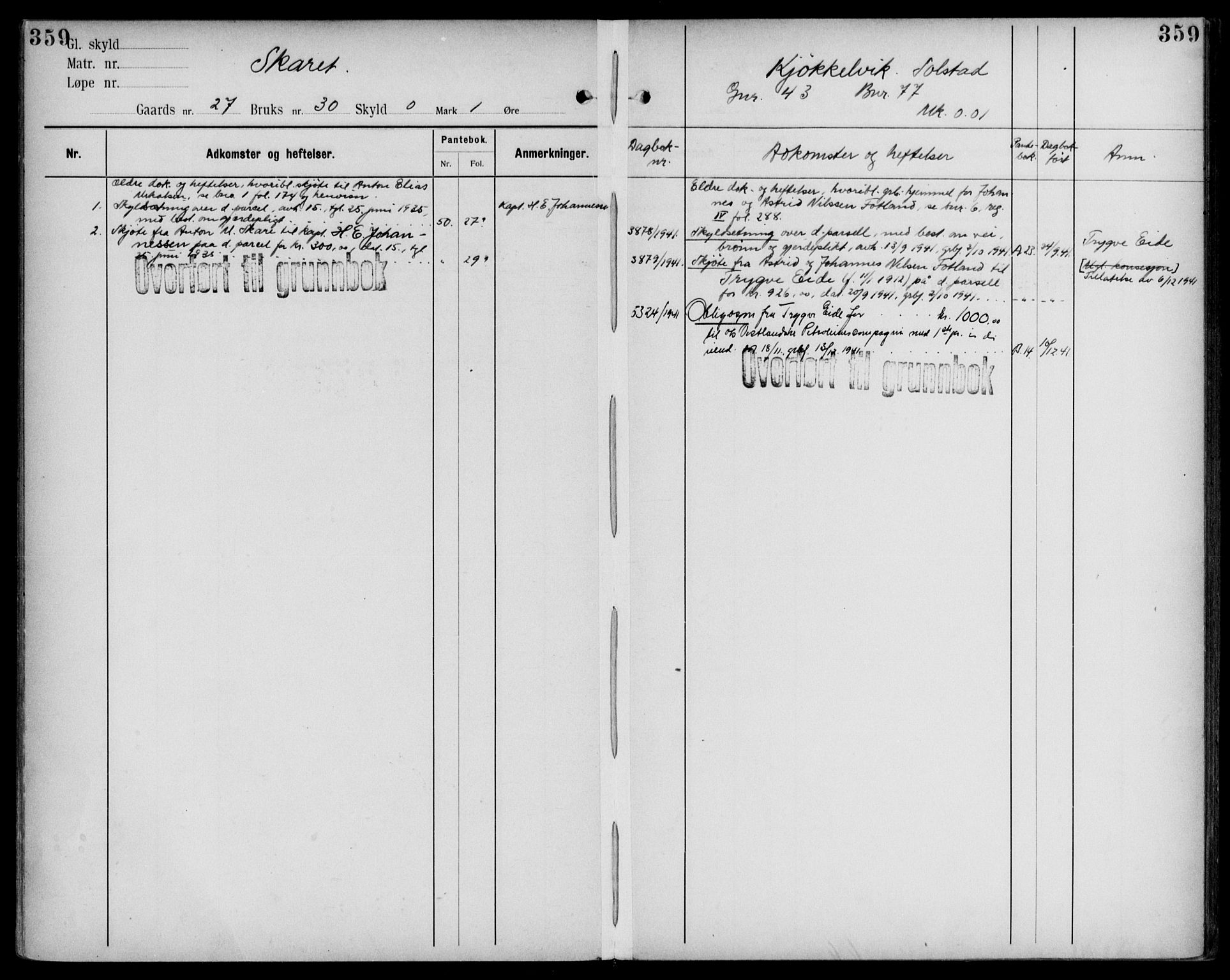 Midhordland sorenskriveri, AV/SAB-A-3001/1/G/Ga/Gab/L0109: Mortgage register no. II.A.b.109, p. 359