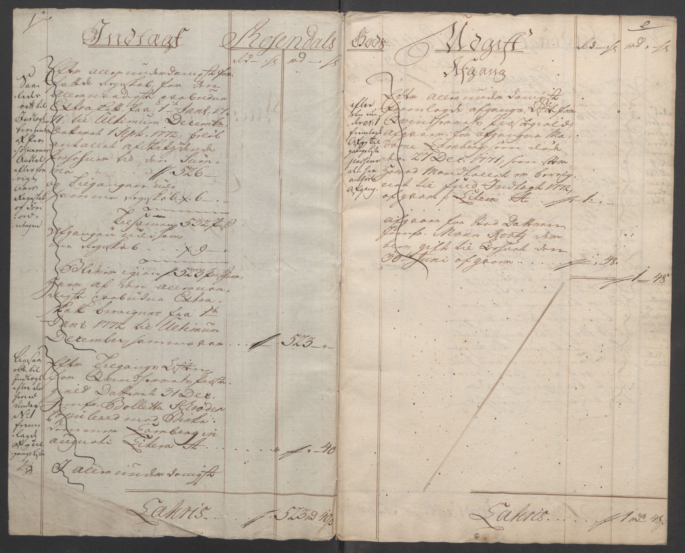 Rentekammeret inntil 1814, Reviderte regnskaper, Fogderegnskap, RA/EA-4092/R49/L3157: Ekstraskatten Rosendal Baroni, 1762-1772, p. 353