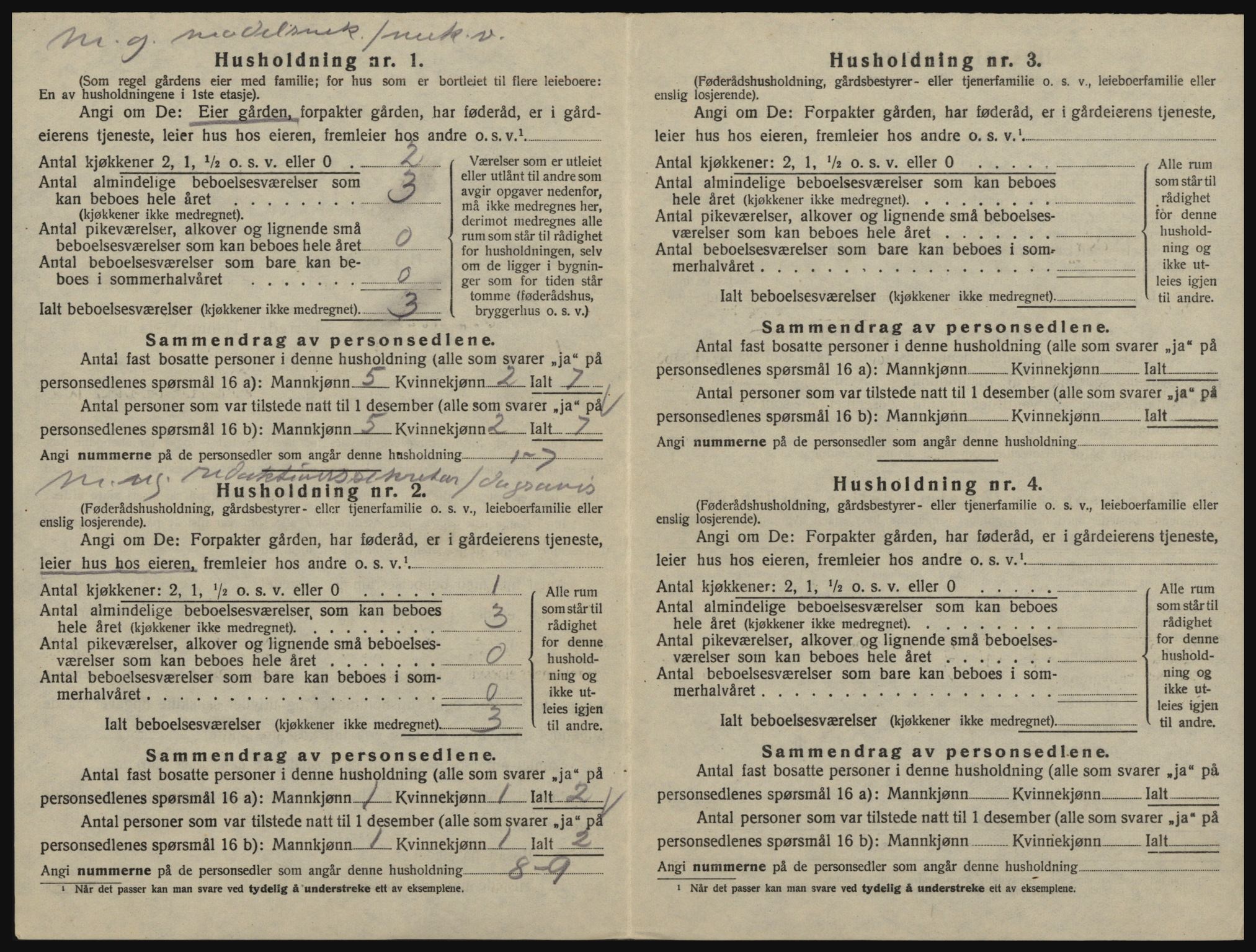 SAO, 1920 census for Glemmen, 1920, p. 1348