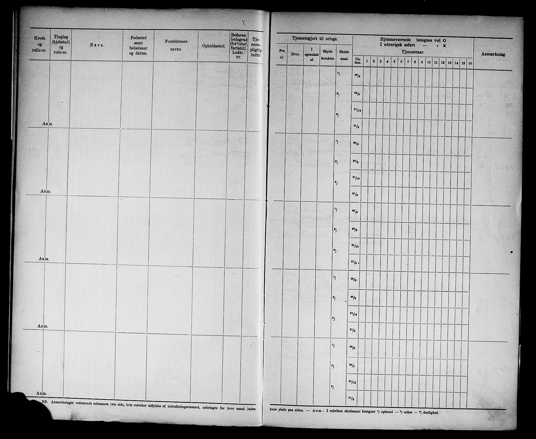 Kristiansand mønstringskrets, AV/SAK-2031-0015/F/Fd/L0011: Rulle sjøvernepliktige, C-11, 1909, p. 11