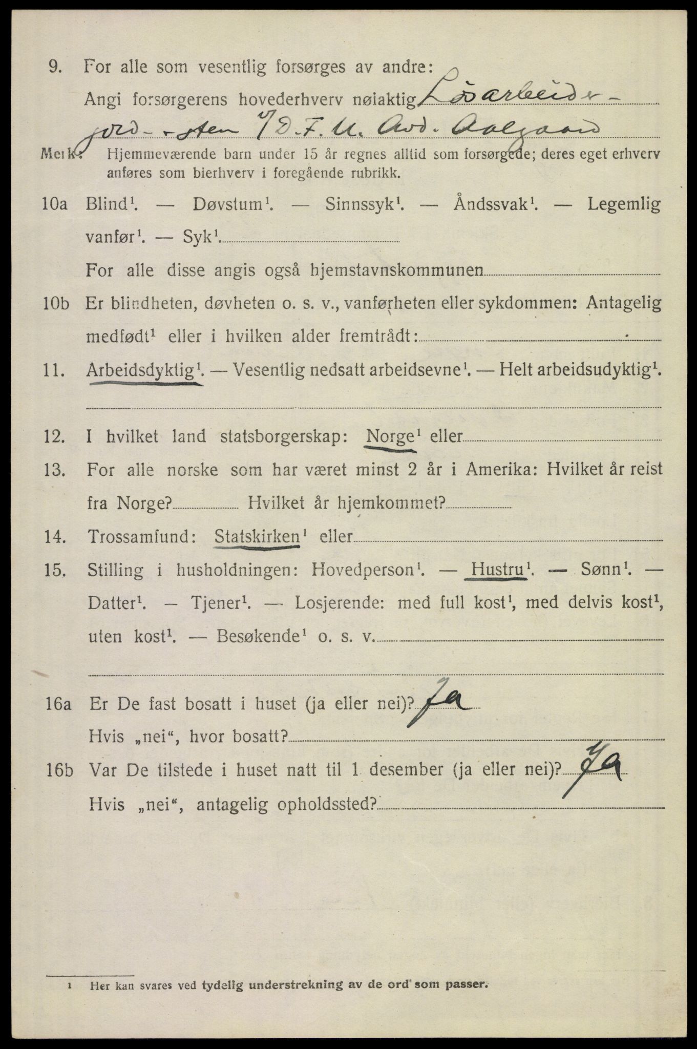 SAST, 1920 census for Gjesdal, 1920, p. 1737